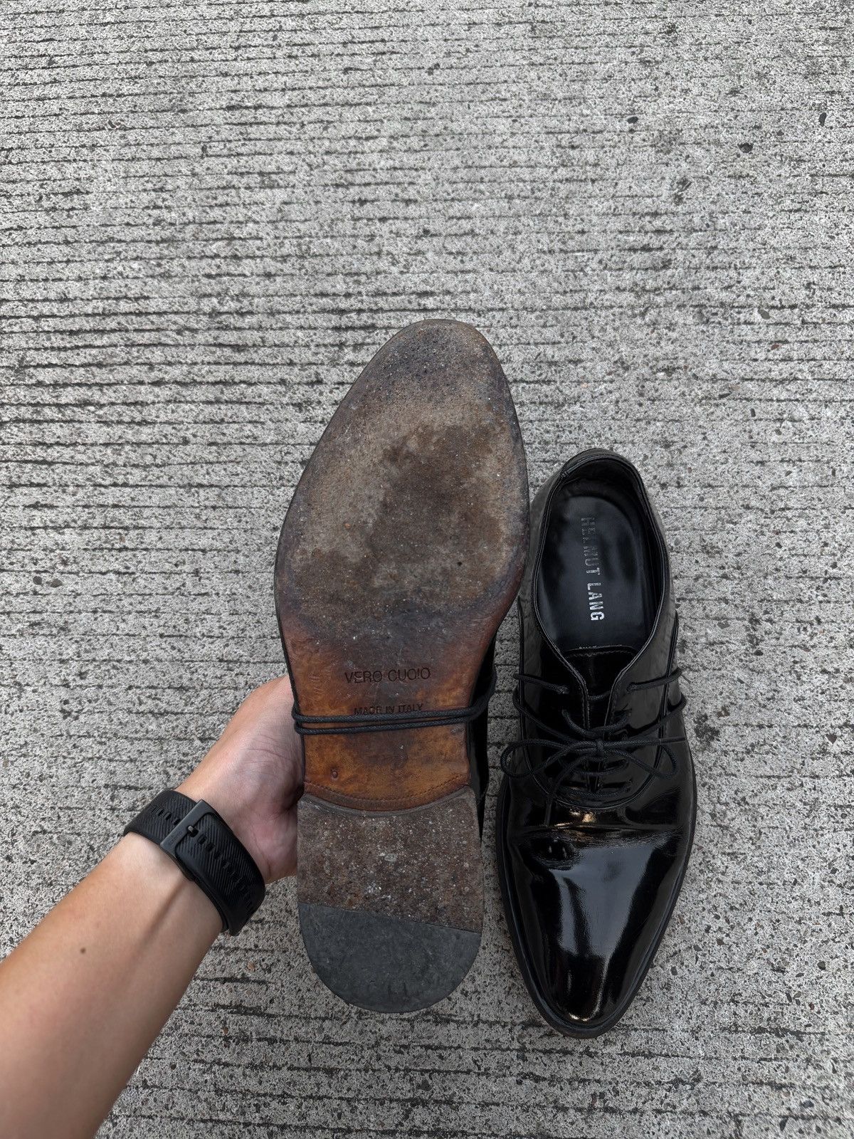 Helmut Lang Helmut Lang Patent Leather Derby Shoes Size US 6.5 / EU 39-40 - 6 Thumbnail