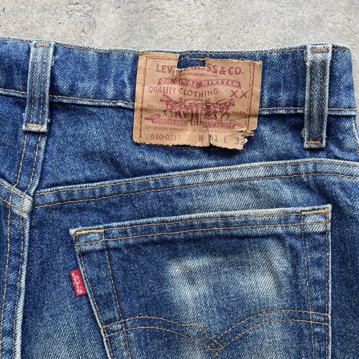 Levi's Vintage Clothing Vintage Levi’s 610 Rusty Jeans Faded Denim Pants W29x33 Size US 29 - 10 Thumbnail