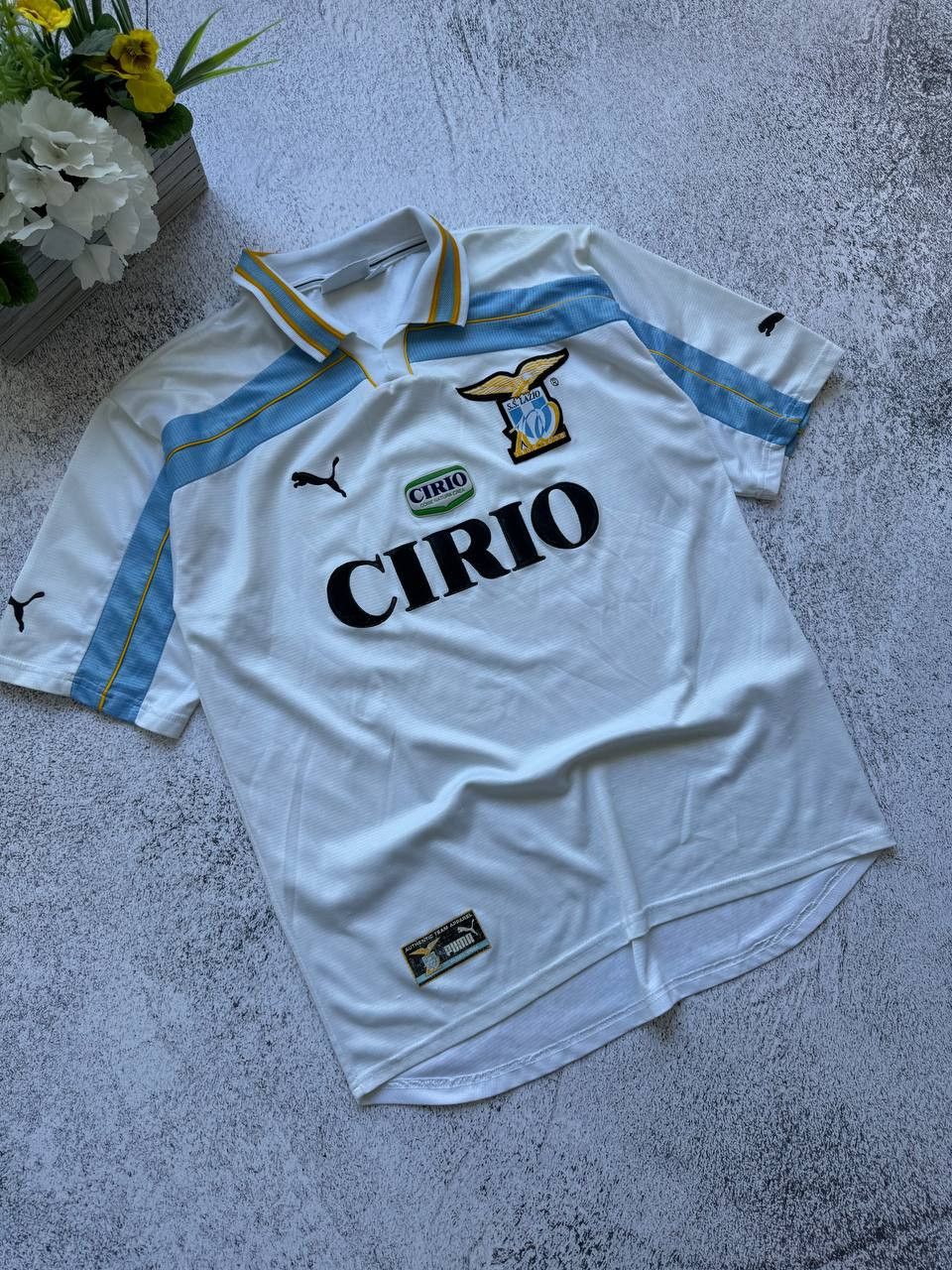 S.S LAZIO CENTENARY HOME JERSEY PUMA 1999/2000 SHIRT