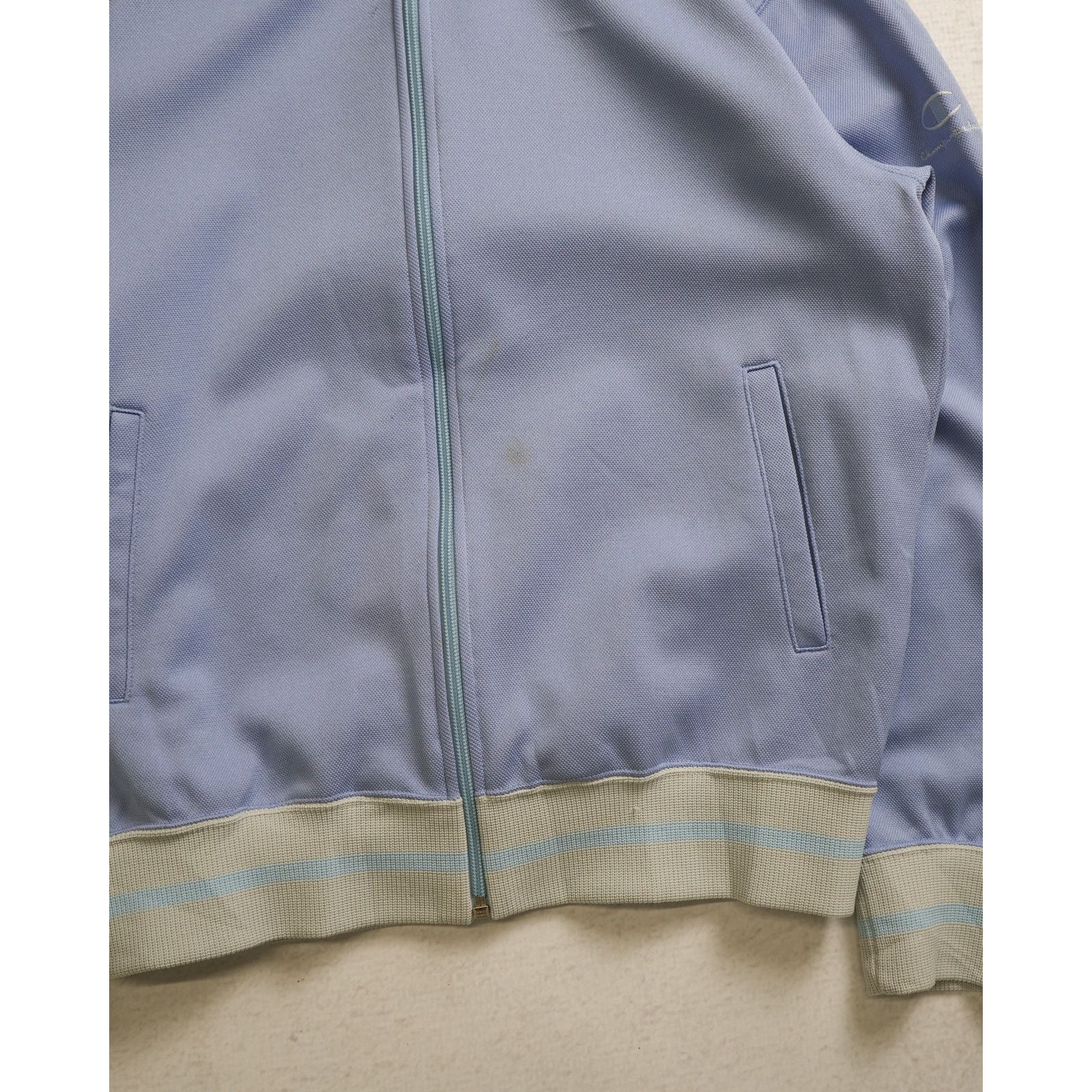 Vintage 90s Champion Blue Track Jacket - Women\'s Medium