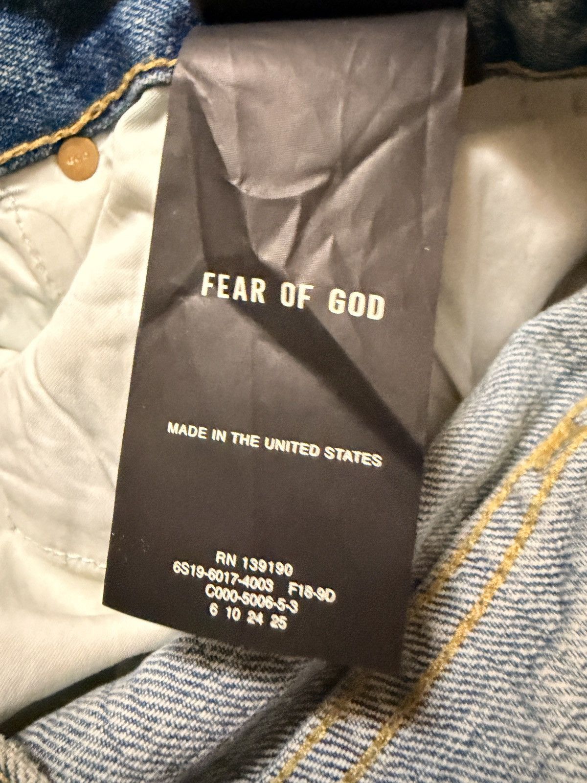 Fear of God Fear of god 6th collection skinny zipper denim jeans Size US 36 / EU 52 - 16 Thumbnail