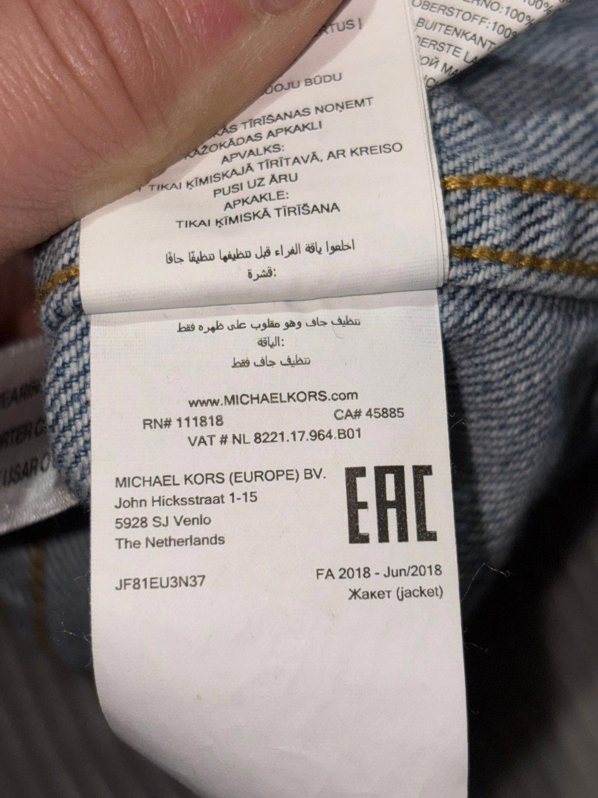 If Six Was Nine Vintage Y2k Michael Kors Denim Jean Jacket Fur Collar west Size XS / US 0-2 / IT 36-38 - 10 Thumbnail