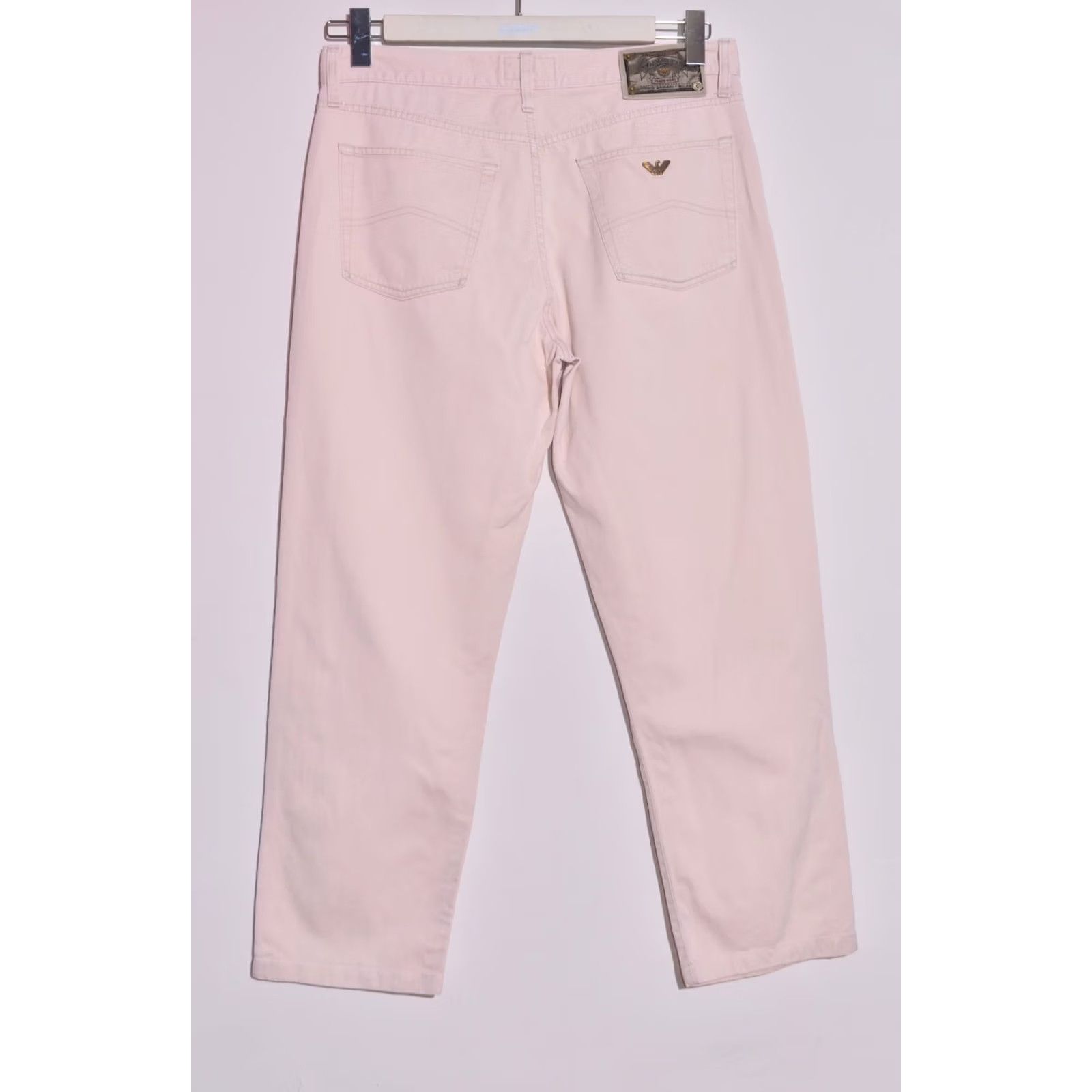 Vintage VINTAGE Armani Jeans Men's Eco-Stone Beige Denim Pants Made in Italy Size 36 Size US 36 / EU 52 - 3 Thumbnail