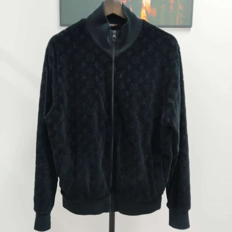 Louis Vuitton Louis Vuitton Black Men's Jacket 0089 Size L / US 10 / IT 46 - 1 Thumbnail