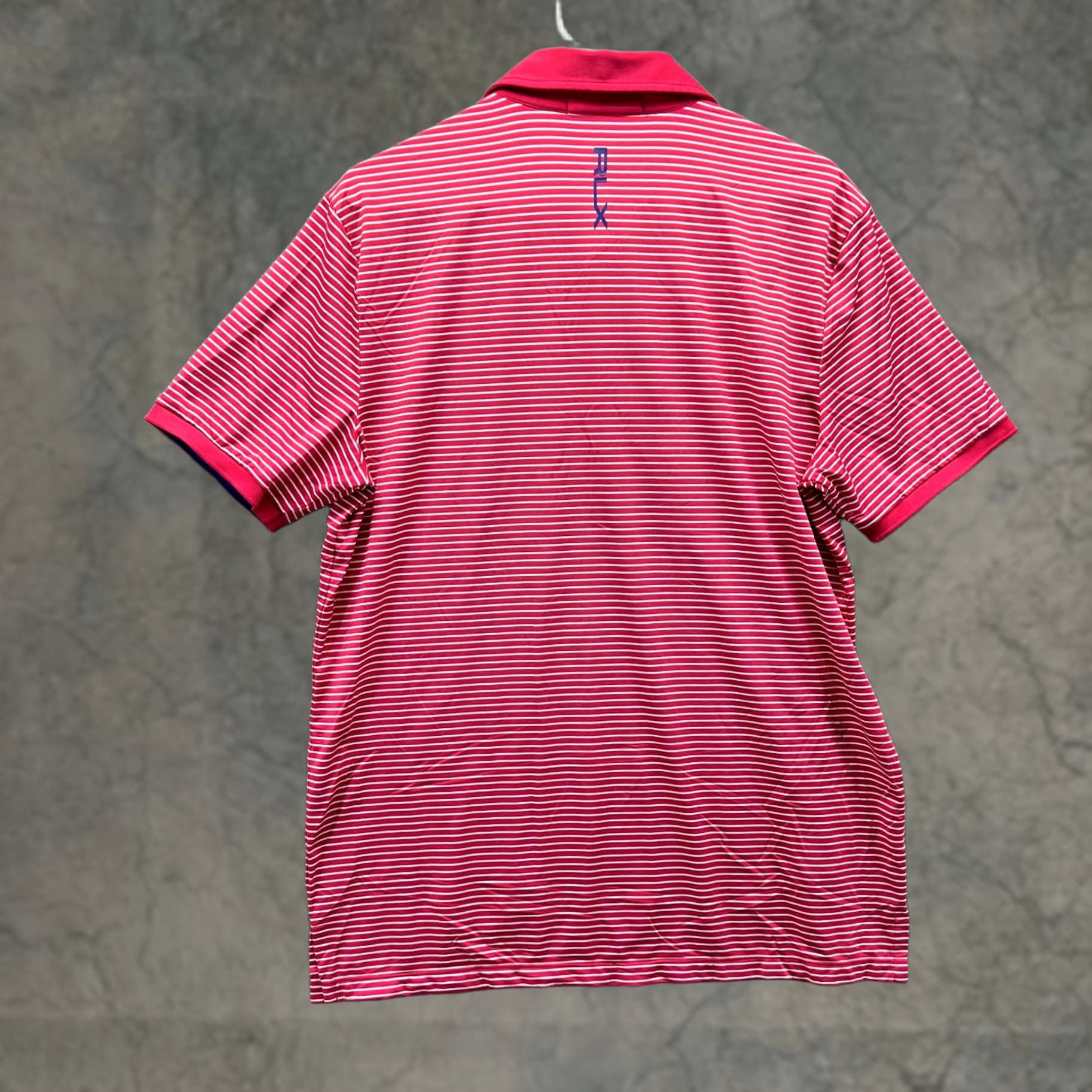RLX Ralph Lauren VINTAGE RLX Ralph Lauren Polo Shirt Womens Large Red White Striped Preppy Medalist Golf Size L / US 10 / IT 46 - 1 Thumbnail