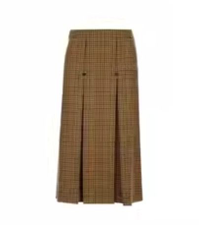 o1bcso1str1123 2J086212G.18MM Midi Skirt in Multicolor Brown