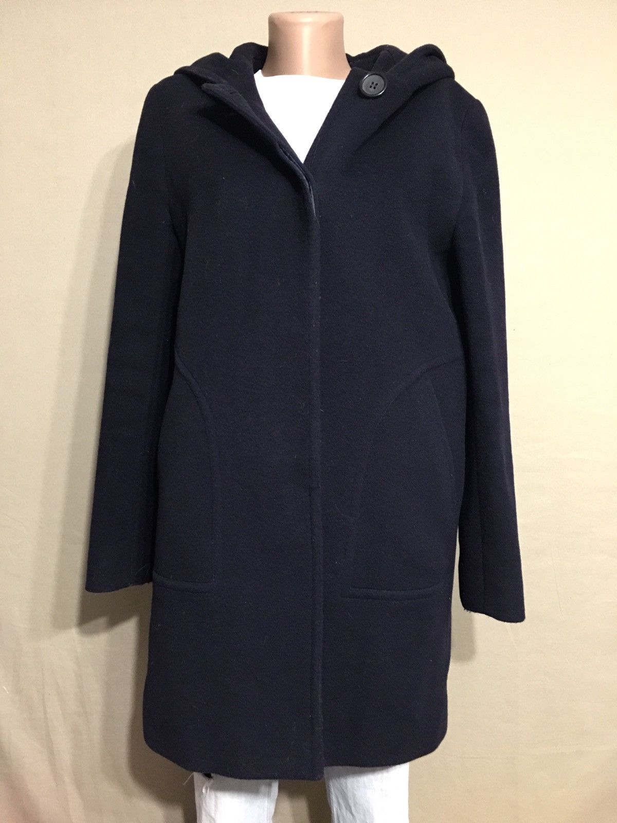 Cinzia Rocca CINZIA ROCCA Wool Cashmeres Dark Blue Coat EU38 US8 Size M / US 6-8 / IT 42-44 - 1 Thumbnail