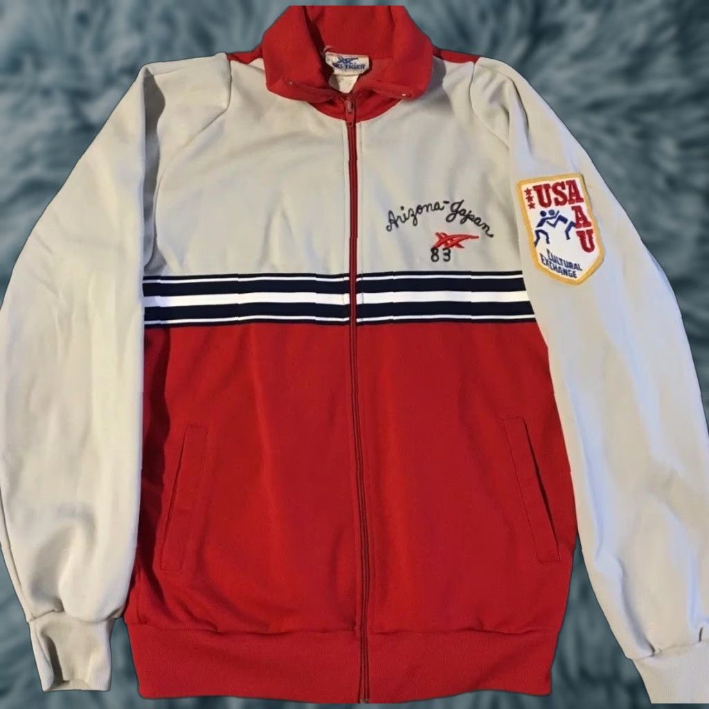 Asics VINTAGE ASICS Tiger Arizona Japan AAU Team USA Track Jacket S Mens Gray Size US S / EU 44-46 / 1 - 1 Thumbnail