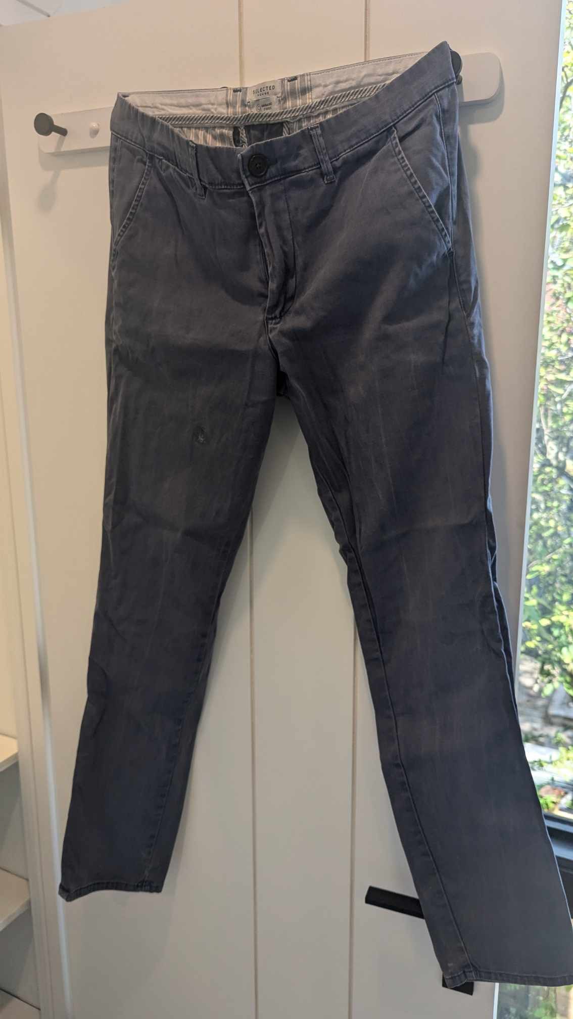 Selected Homme Blue Pants Size US 34 / EU 50 - 1 Thumbnail