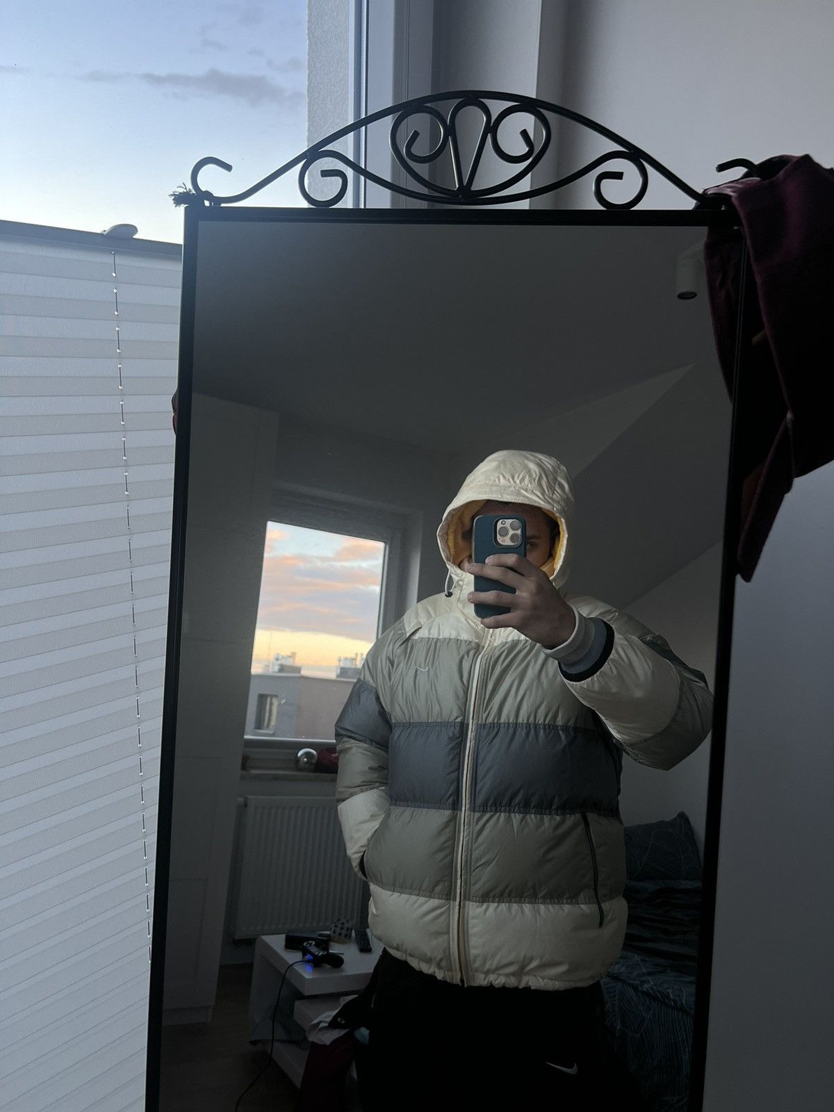 Nike 00’s NIKE 2 SIDES DOWN PUFFER JACKETS SWOOSH TEDDY FLEECE Size US XL / EU 56 / 4 - 3 Thumbnail