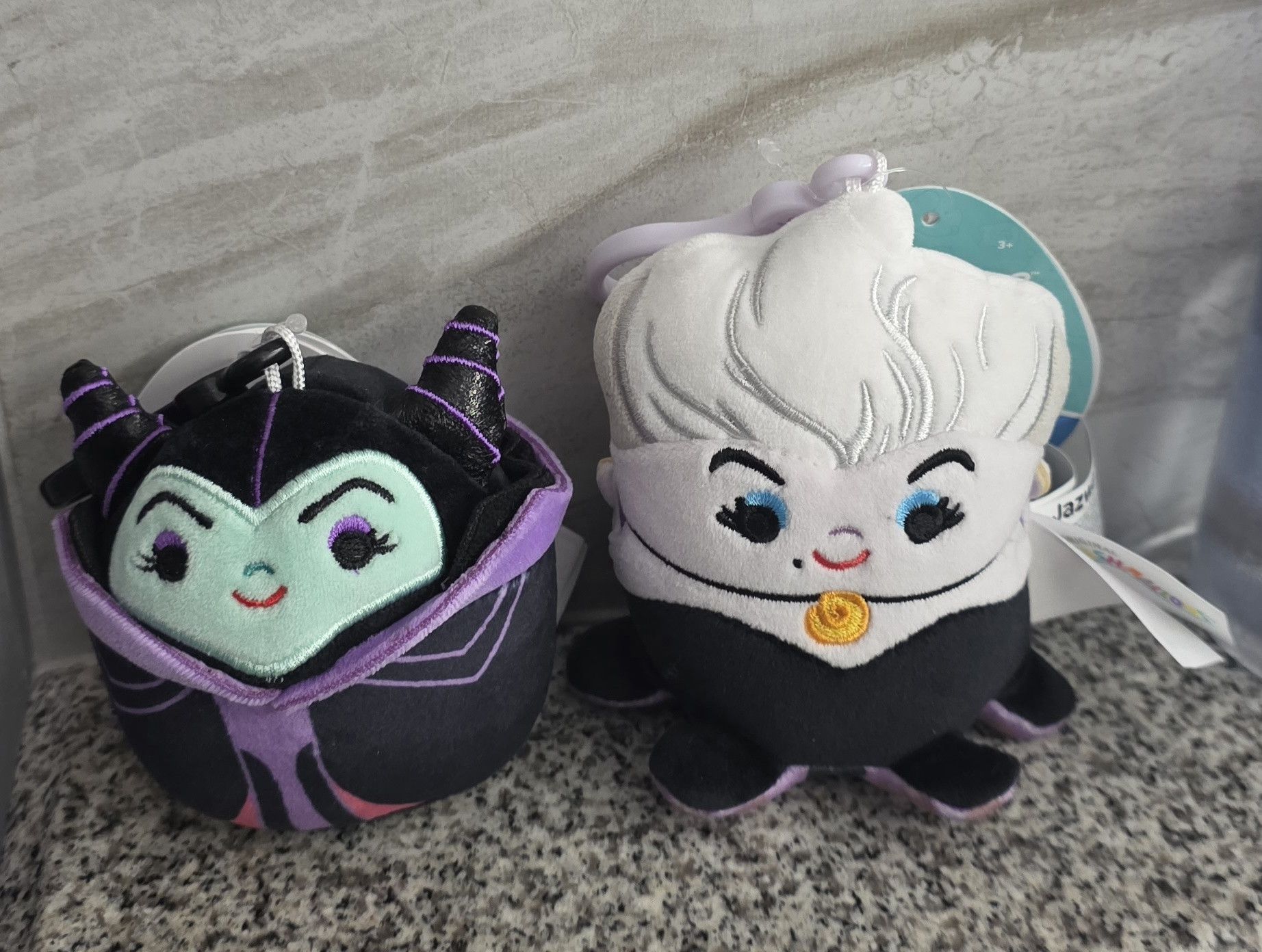 Disney NWT Squishmallows 3.5" Disney Maleficent Ursula Clip Villian Size ONE SIZE - 1 Thumbnail