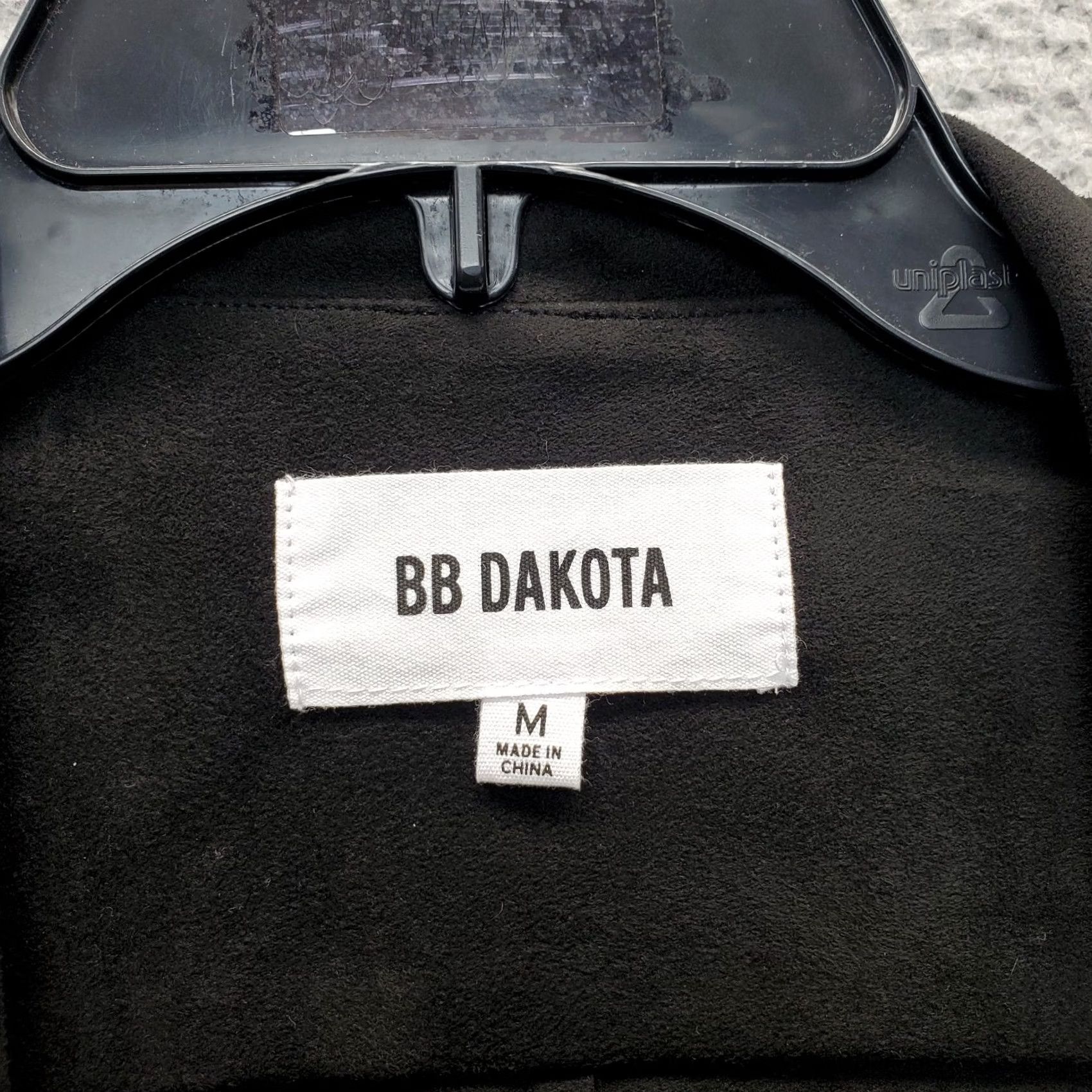 BB Dakota BB Dakota Womens Jacket M Black Open Front Shawl Collar Basic Jacket Casual Outdoor 90s? Size M / US 6-8 / IT 42-44 - 6 Thumbnail