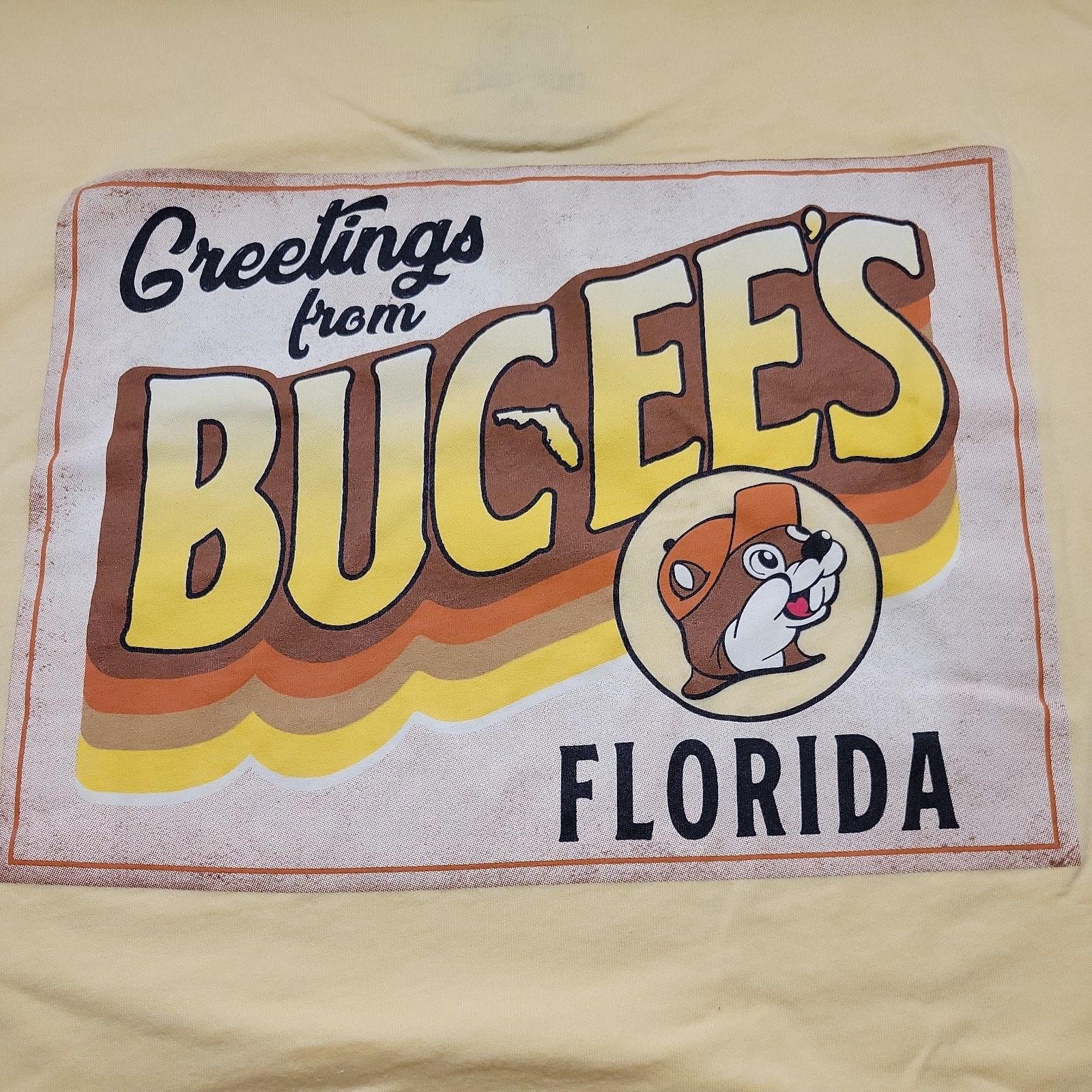 Other BucEes Unisex XL Cotton Short Sleeve T Shirt Beaver Yellow Size US XL / EU 56 / 4 - 1 Thumbnail