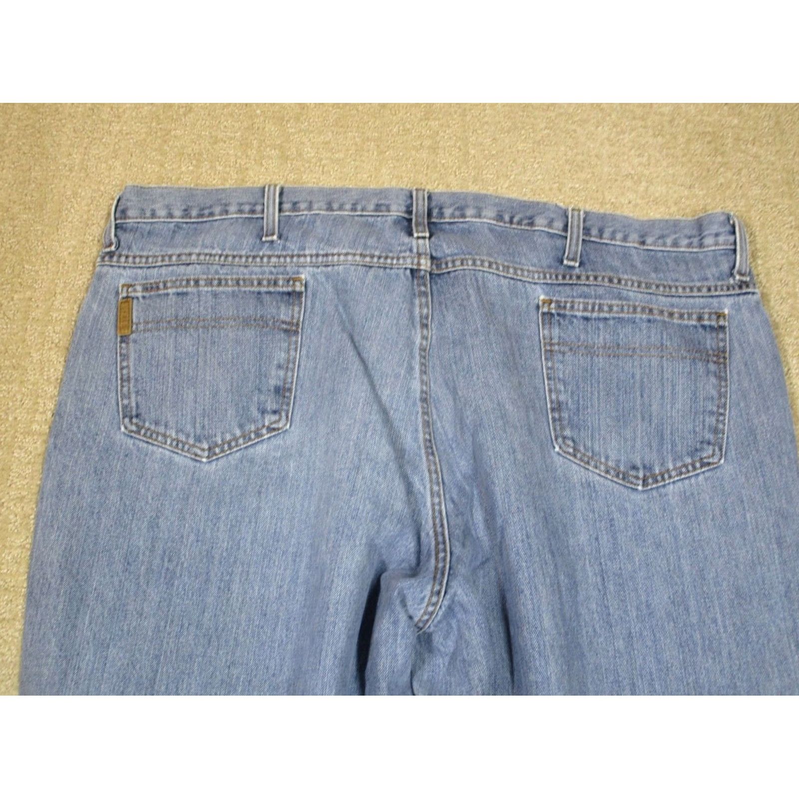 Vintage Cinch Jeans Men 44x32 Light Wash Blue Label Denim 5-Pocket Relaxed Tapered Style Logo Cowboy Vintage: No Size US 44 / EU 60 - 5 Thumbnail