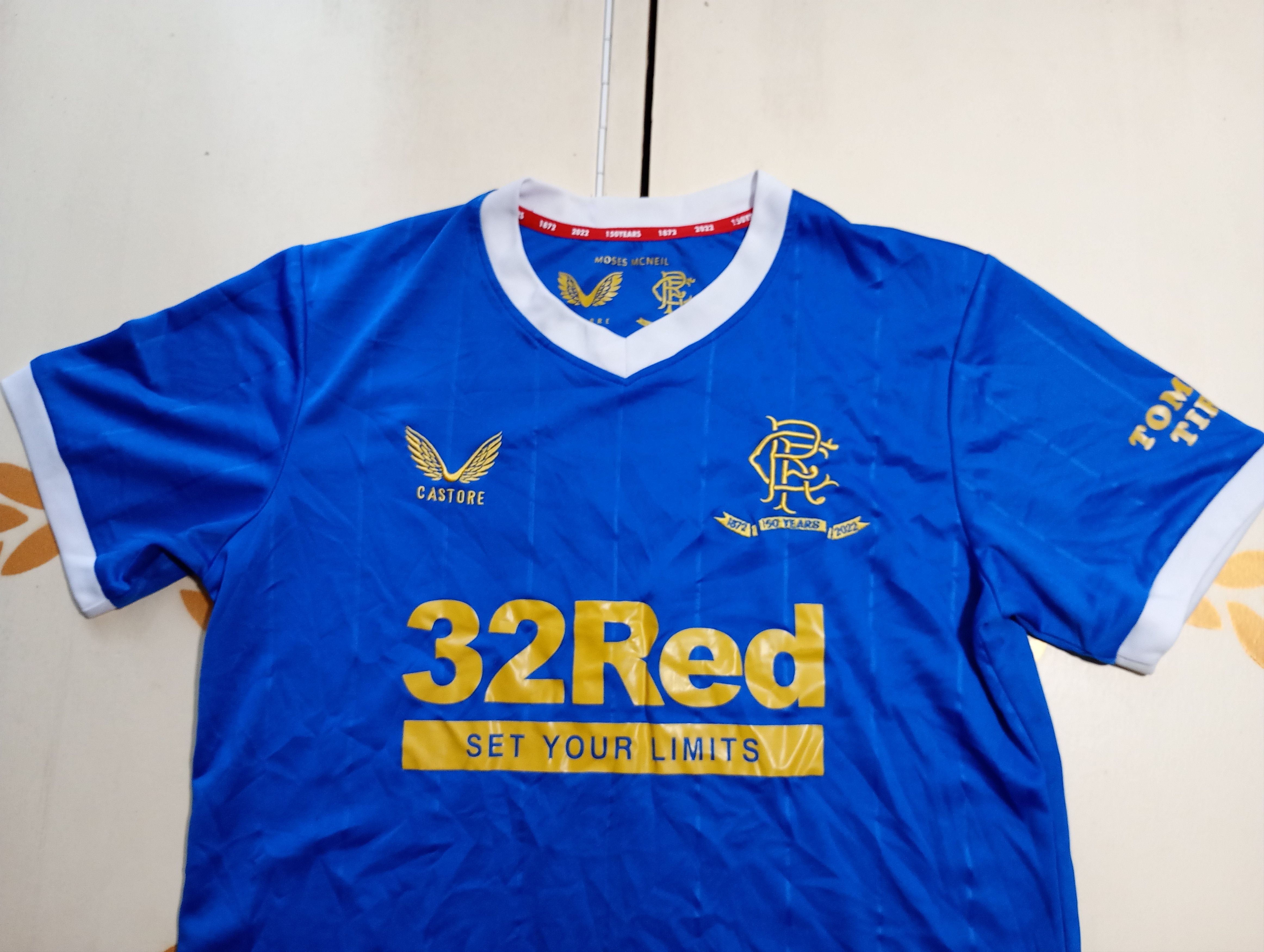 Castore Castore Glasgow Rangers Jersey 150th Anniversary 2021-2022 Size US M / EU 48-50 / 2 - 4 Thumbnail
