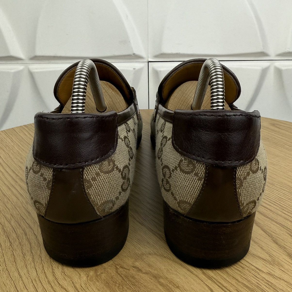 Gucci GUCCI Loafers Leather Shoes Monogram GG Metal Logo Beige Size US 7 / IT 37 - 5 Thumbnail