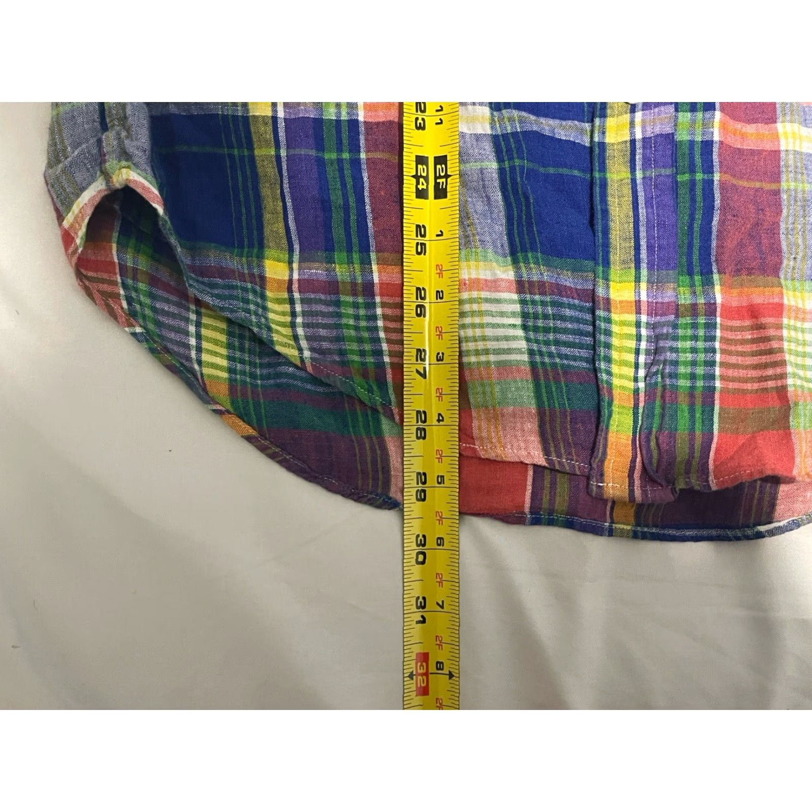 Polo Ralph Lauren POLO RALPH LAUREN Shirt Men Small 100% Linen Plaid Button-Down Long Sleeve Multicolor Size S Size US S / EU 44-46 / 1 - 2 Thumbnail