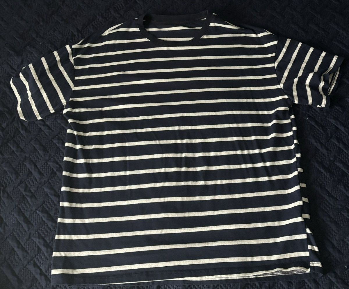 Shein Dazy x SHEIN Blue & White Striped T-Shirt Size US M / EU 48-50 / 2 - 1 Thumbnail