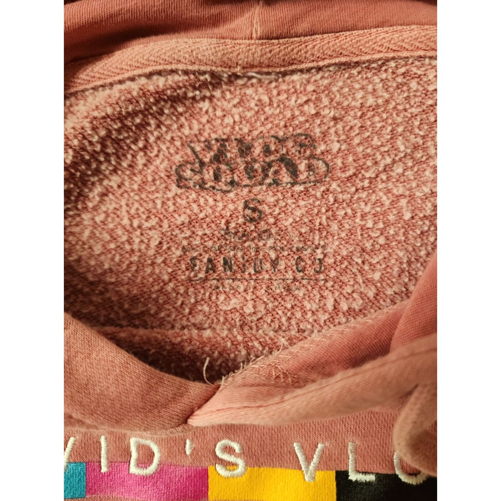Vintage Vlog Squad David's Vlog Pink Hoodie Sweatshirt Size S Women Pullover Long Sleeve Activewear Pink Mens? Size S / US 4 / IT 40 - 4 Thumbnail