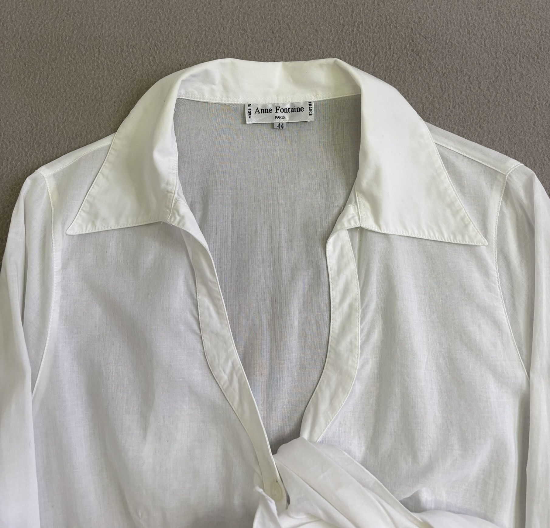 ANNE FONTAINE × Vintage Anne Fontaine White shirt size 44 Size L / US 10 / IT 46 - 12 Thumbnail
