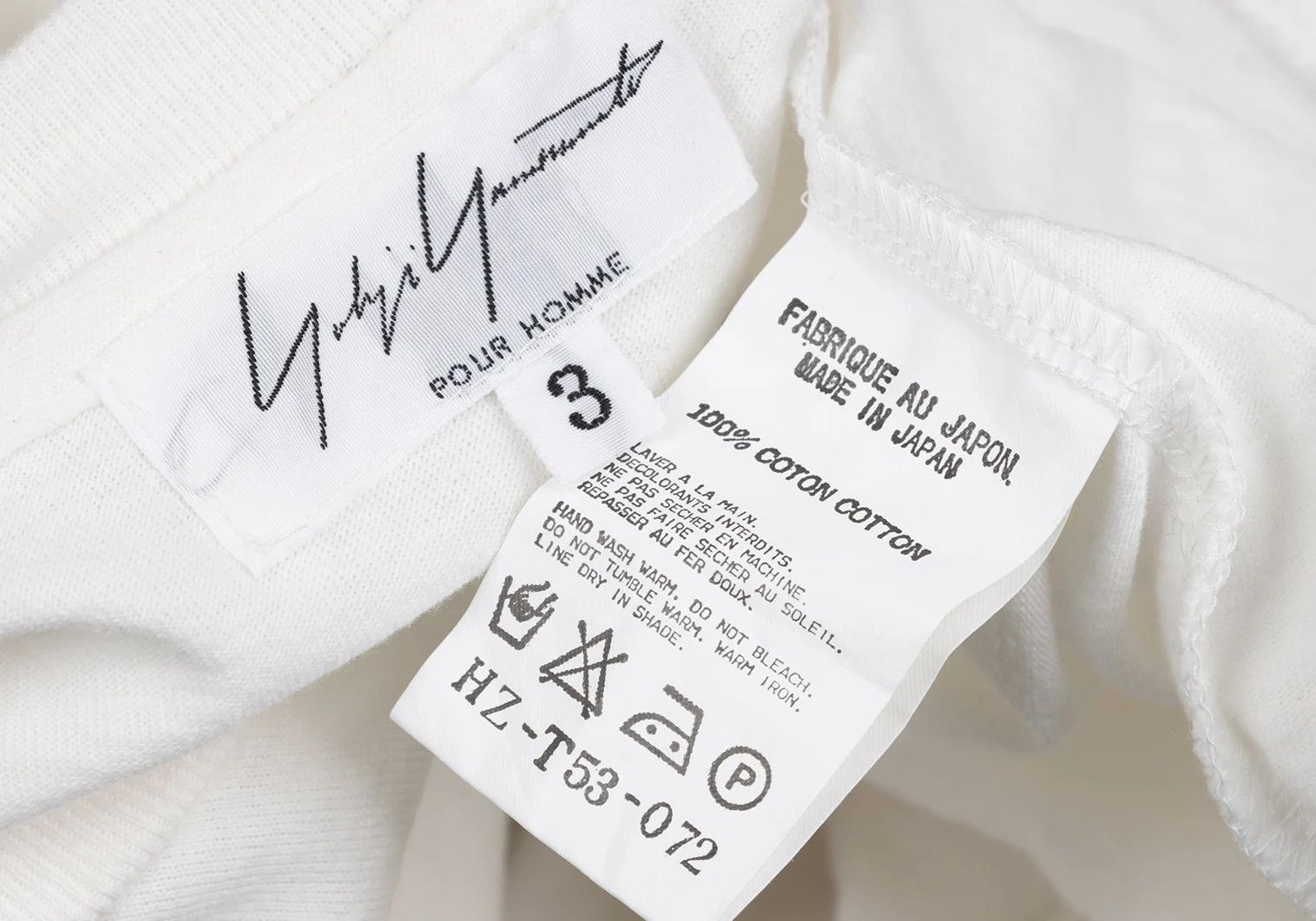 Yohji Yamamoto Yohji Yamamoto Cotton Back Print T-shirt Off-White Size US S / EU 44-46 / 1 - 15 Thumbnail