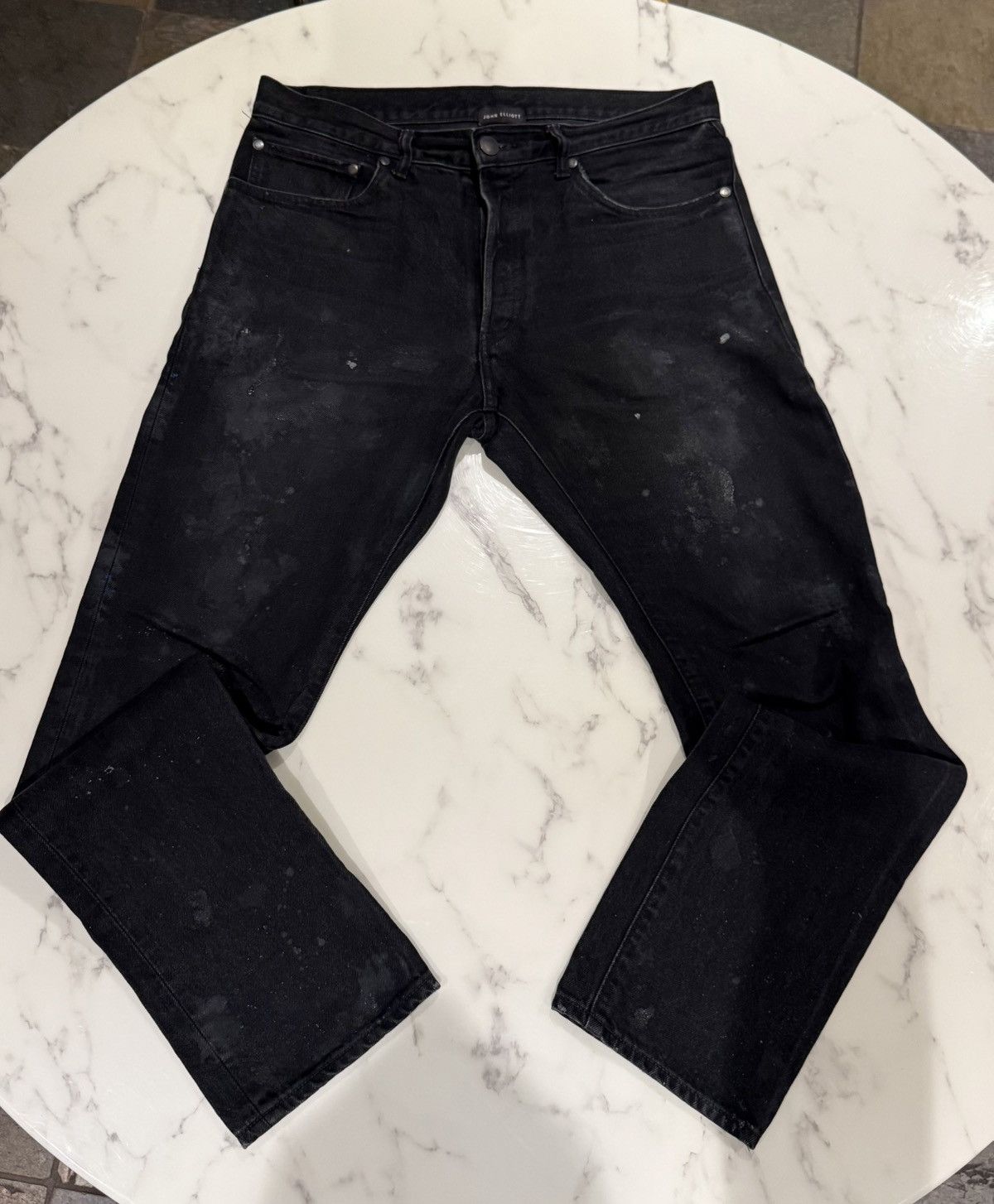 John Elliot Black Distressed Japanese Denim - Size 31