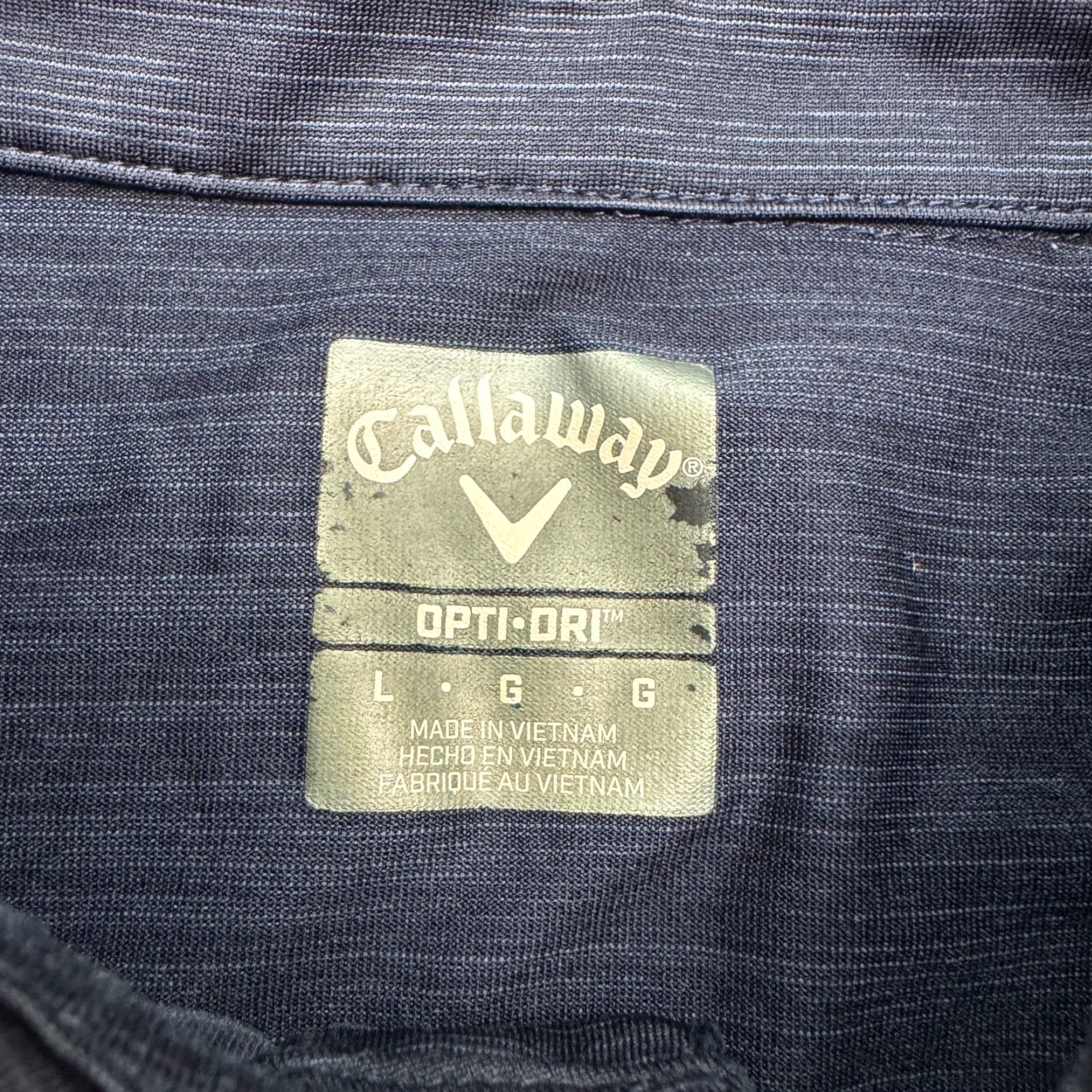 Callaway Callaway Opti-Dri Golf Polo Shirt Mens Large Navy Blue Performance Activewear Polo Size US L / EU 52-54 / 3 - 5 Thumbnail