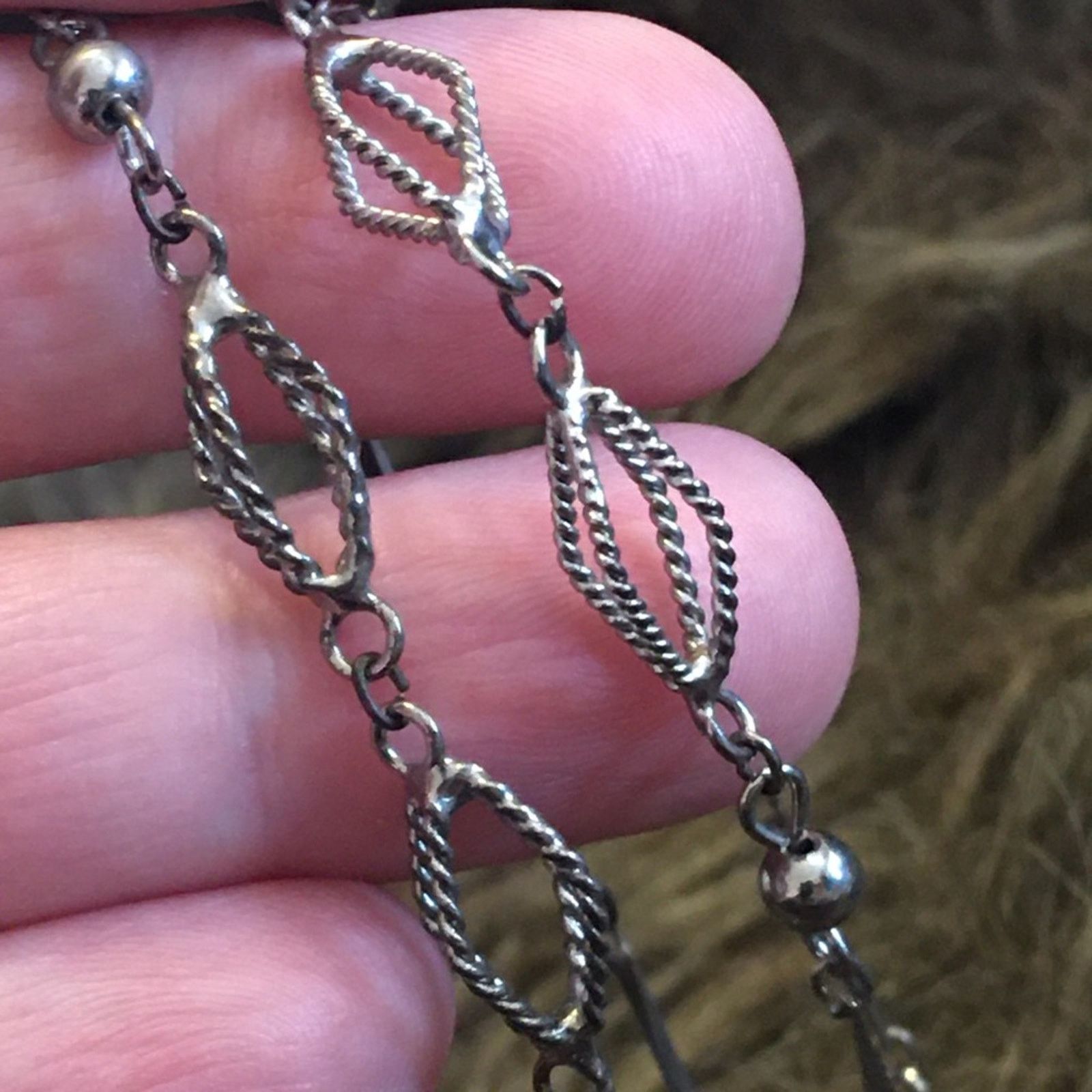 Vintage Vintage 70s silver filigree cage chain necklace Size ONE SIZE - 6 Thumbnail