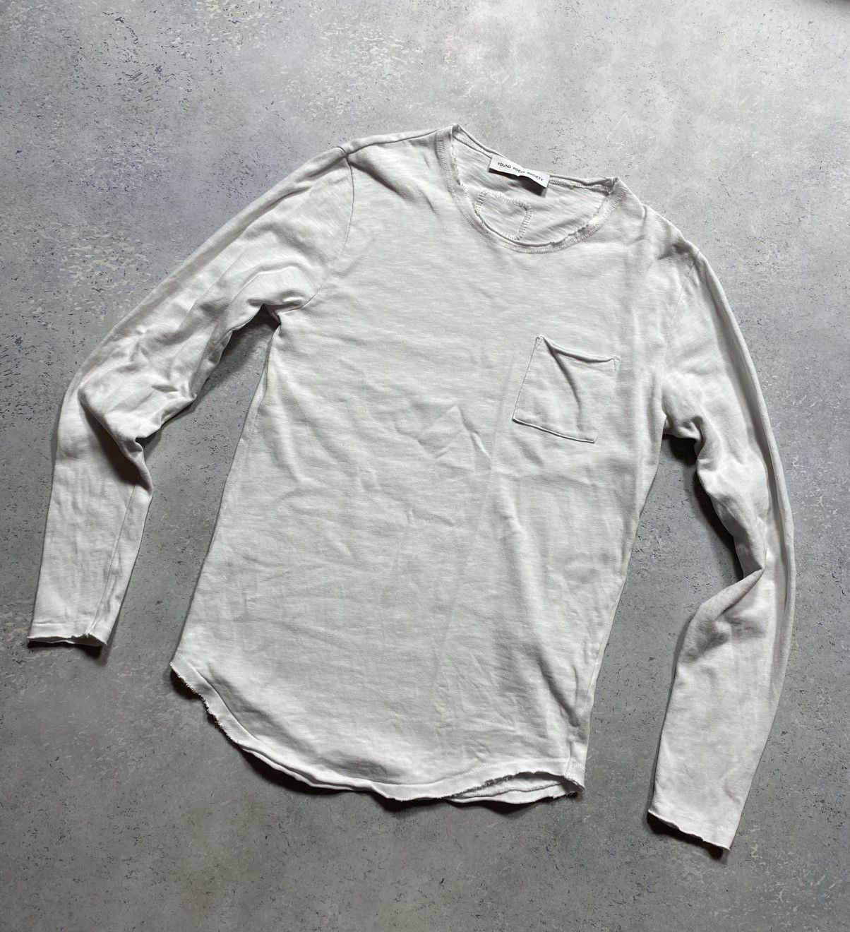 Thom Krom Young Poets Society white distressed sweater Size US S / EU 44-46 / 1 - 2 Thumbnail