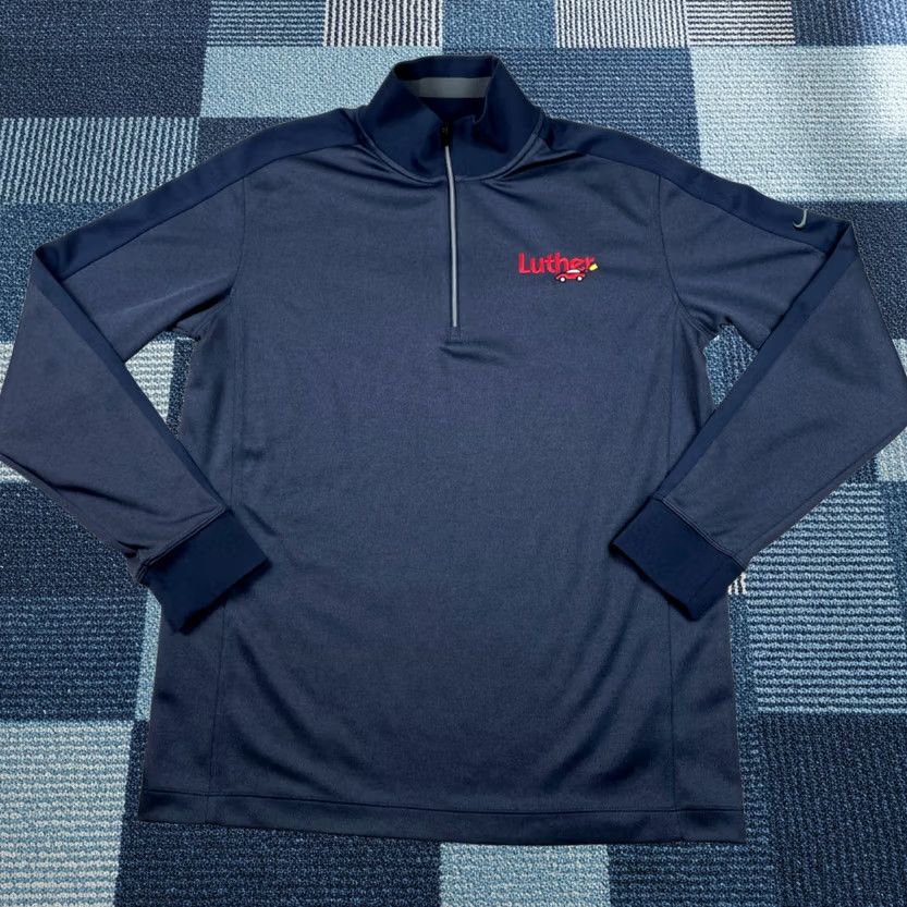 Nike Nike Golf Pullover Mens Medium Navy Blue 1/2 Zip Cover Up Sweater Size US M / EU 48-50 / 2 - 1 Thumbnail