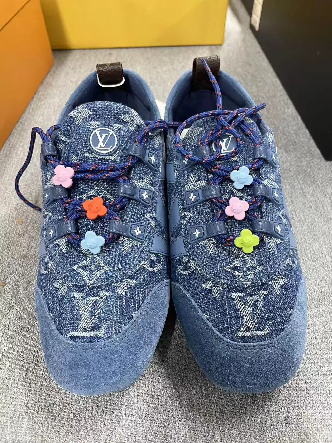 Louis Vuitton LV Sneakerina Denim-Leather Ballet Sneaker '25 37.5 new Size US 7 / IT 37 - 1 Thumbnail