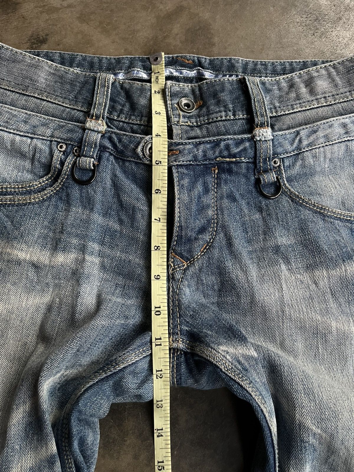 If Six Was Nine JAPANESE NCFM DOUBLE WAIST DENIM FLARE BOOT CUT PANTS VKEI Size US 30 / EU 46 - 11 Thumbnail