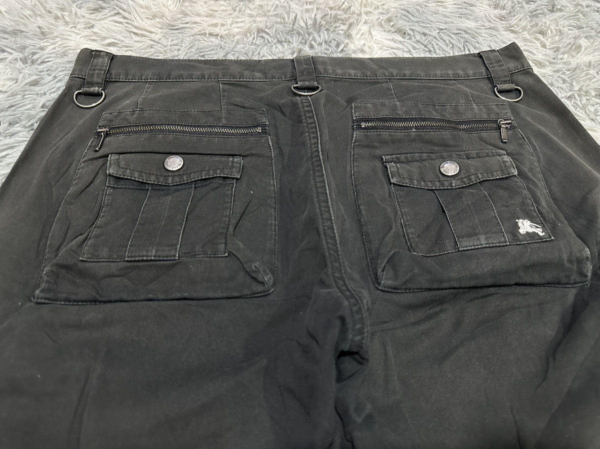 Burberry 🔥Y2K Burberry Black Label Flared Cargo Pants Multi Pockets Size US 34 / EU 50 - 8 Thumbnail