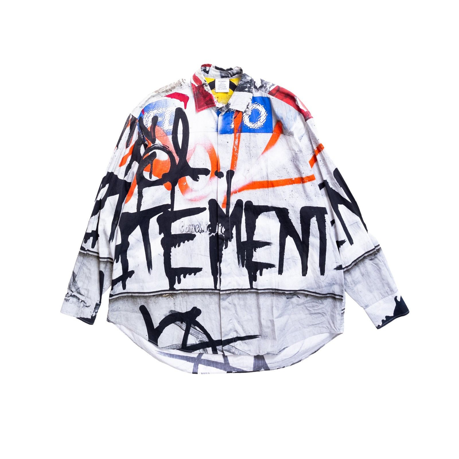 Vetements Vetements FW23 Graffiti Lounge Button Shirt Size US L / EU 52-54 / 3 - 1 Thumbnail