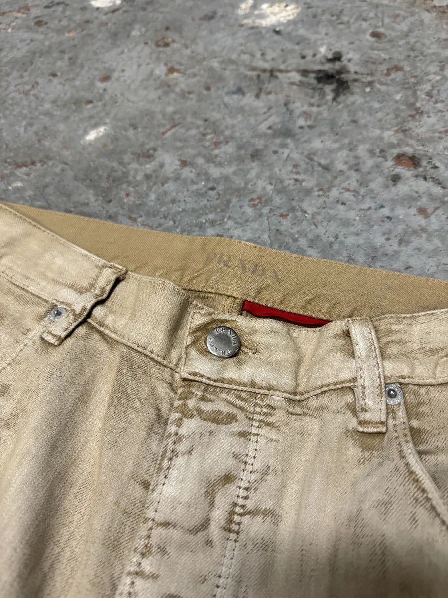 Prada SS2007 Prada Creamy Painted Effect Denim Pants Size US 31 - 7 Thumbnail