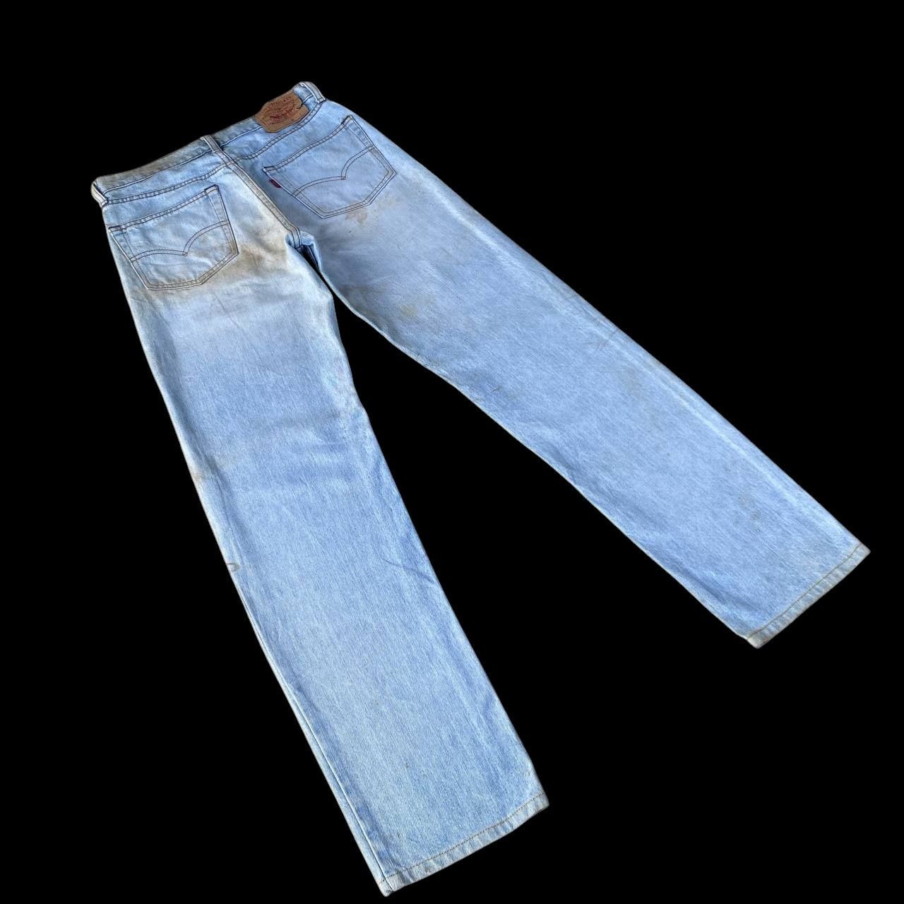 Levi's Vintage Clothing W28" VINTAGE LEVIS 503 YEAR 1989 LIGHTWASH DIRTY GRUNGE JEAN Size US 28 / EU 44 - 7 Thumbnail
