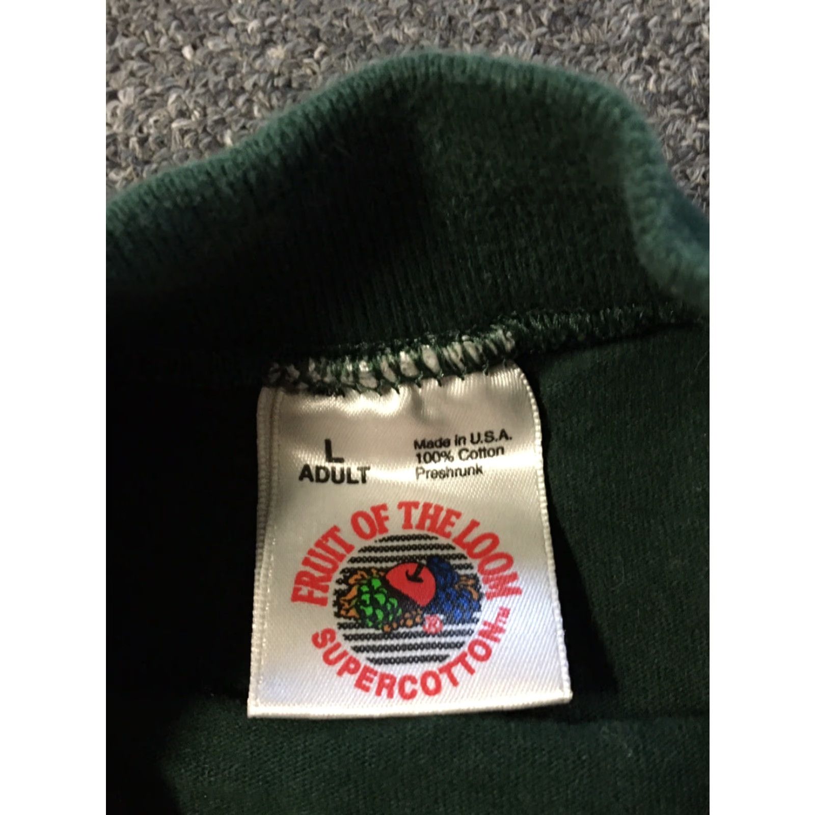 Fruit Of The Loom VINTAGE 90s Minnesota Otter Tail Lake Marathon Shirt Long Sleeve Green USA Fruit of the Loom Men Large Graphic Tee Grunge Style Size US L / EU 52-54 / 3 - 4 Thumbnail