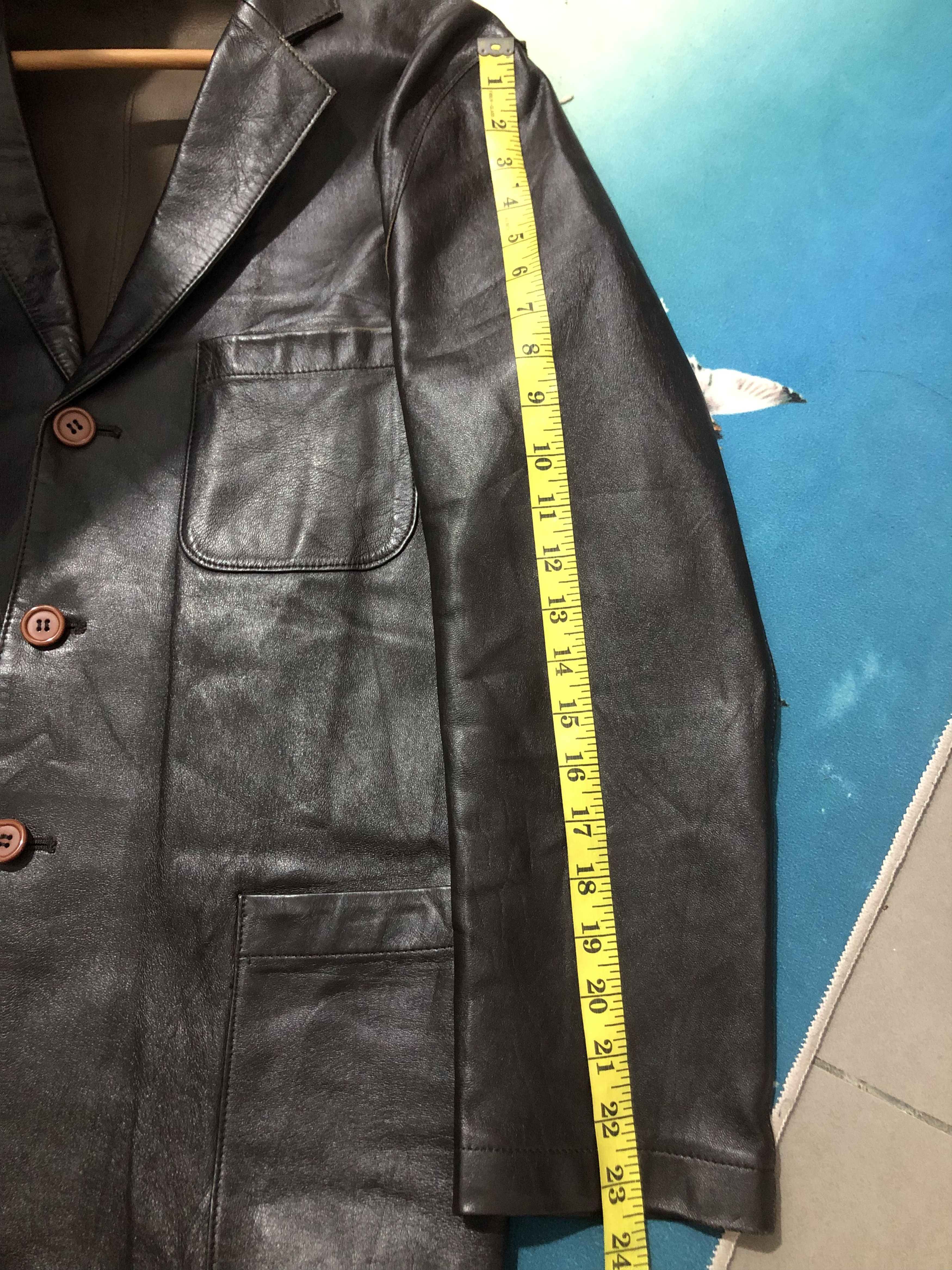 Yohji Yamamoto Yohji Yamamoto Leather Jacket Size S / US 4 / IT 40 - 10 Thumbnail