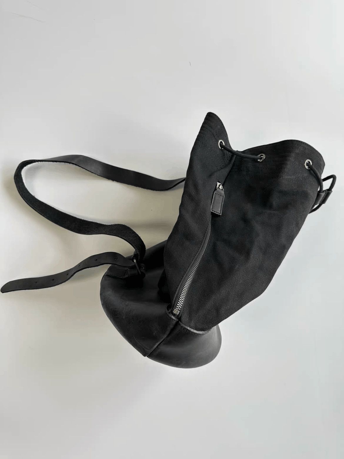 Dries Van Noten Leather Bottom Bucket Bag