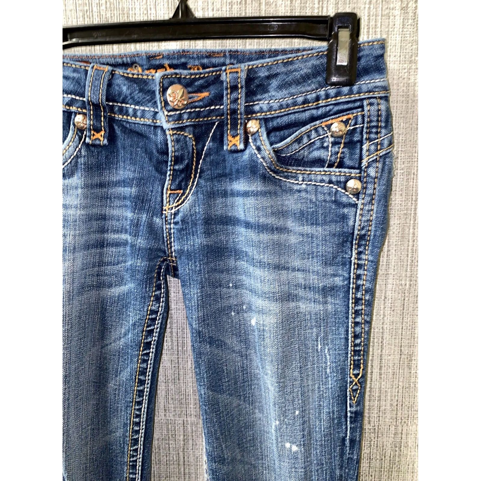 Vintage Rock Revival Jeans Patti Boot Denim Womens Blue 26 x 27.5 Regular Mid Rise Boots Size 27" / US 4 / IT 40 - 3 Thumbnail