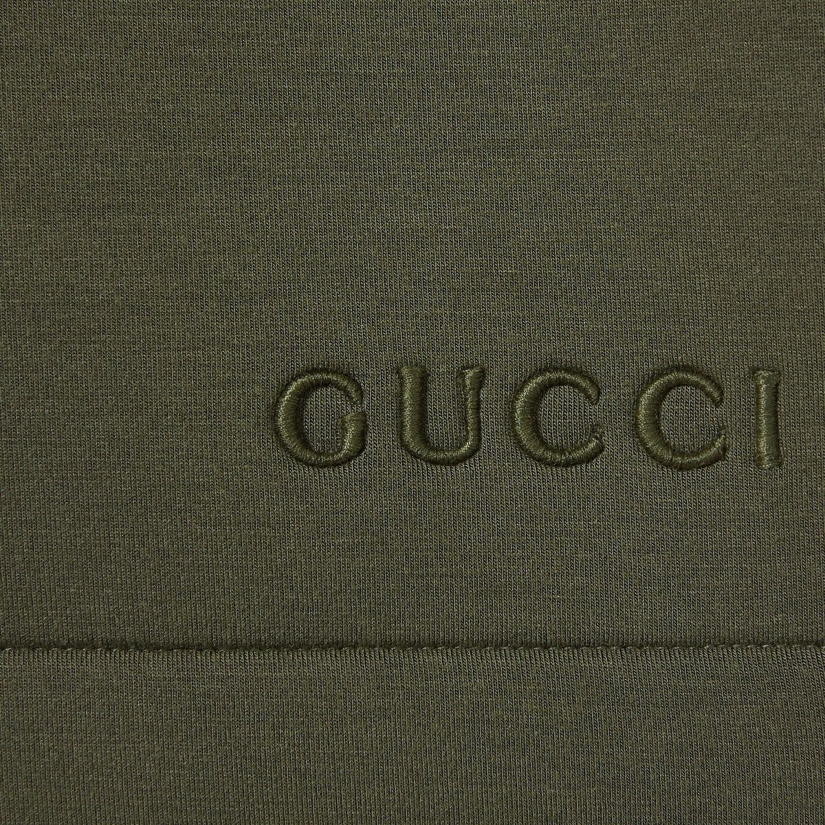 Gucci o1s1wg110925 Embroidered Jersey Shorts in Dark Green Size US 28 / EU 44 - 6 Thumbnail