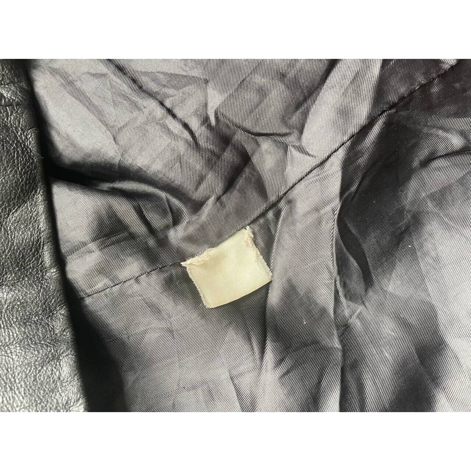 Vintage Vintage Black Leather Button-Up Vest Multi-Pocket Size L Size US L / EU 52-54 / 3 - 3 Thumbnail