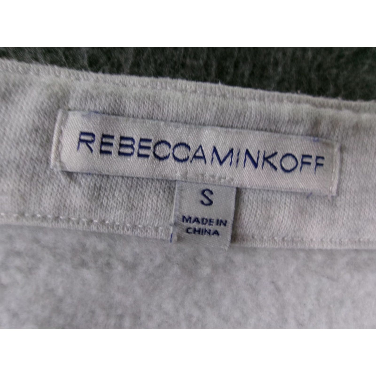 Rebecca Minkoff Rebecca Minkoff Sweatshirt Womens S Lace Up Front Pullover Crewneck Gray Casual Size S / US 4 / IT 40 - 6 Thumbnail