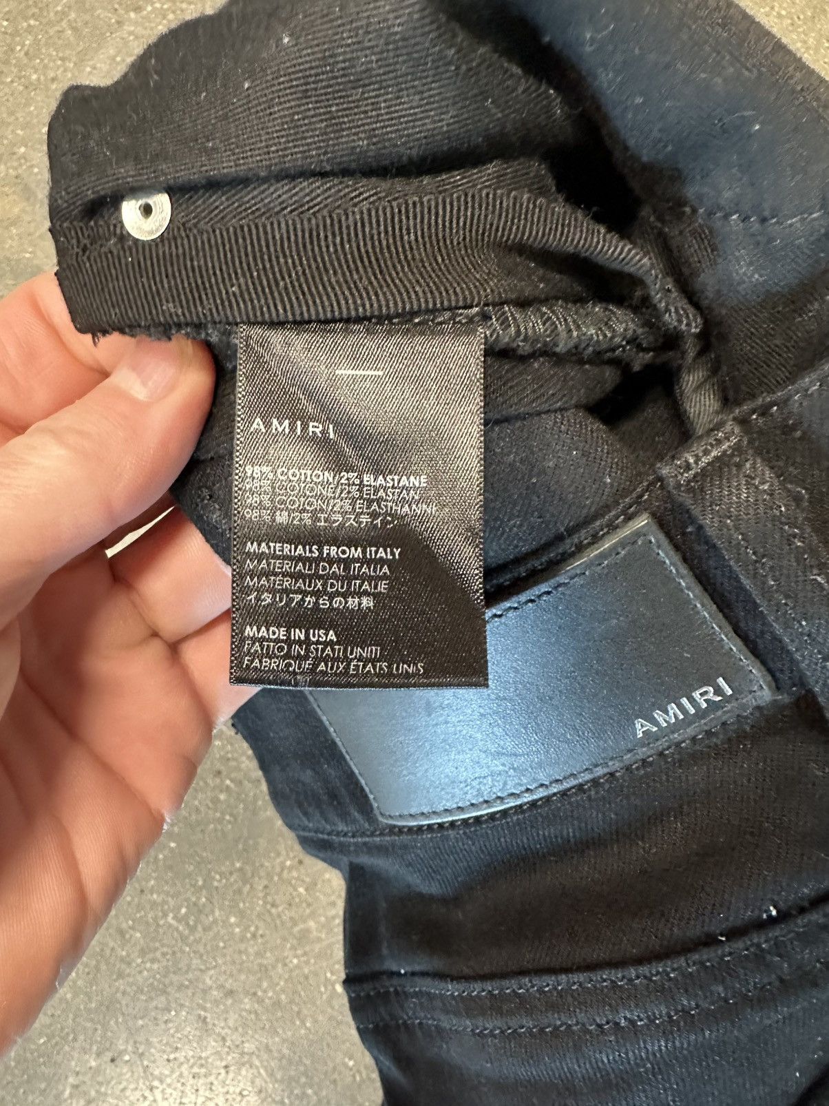 Amiri Amiri lightly distressed denim jeans black Size US 31 - 5 Thumbnail