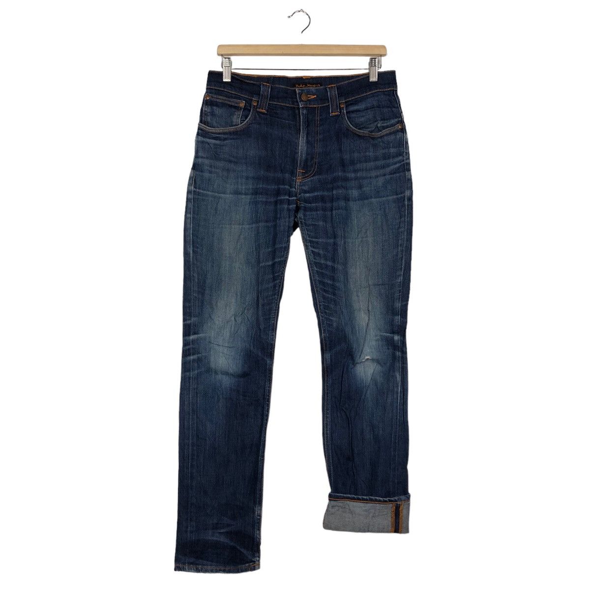 Japanese Brand 🔥Rare Skinny Cut Distressed Denim Jeans Nudie Japan Punk Size US 28 / EU 44 - 9 Thumbnail