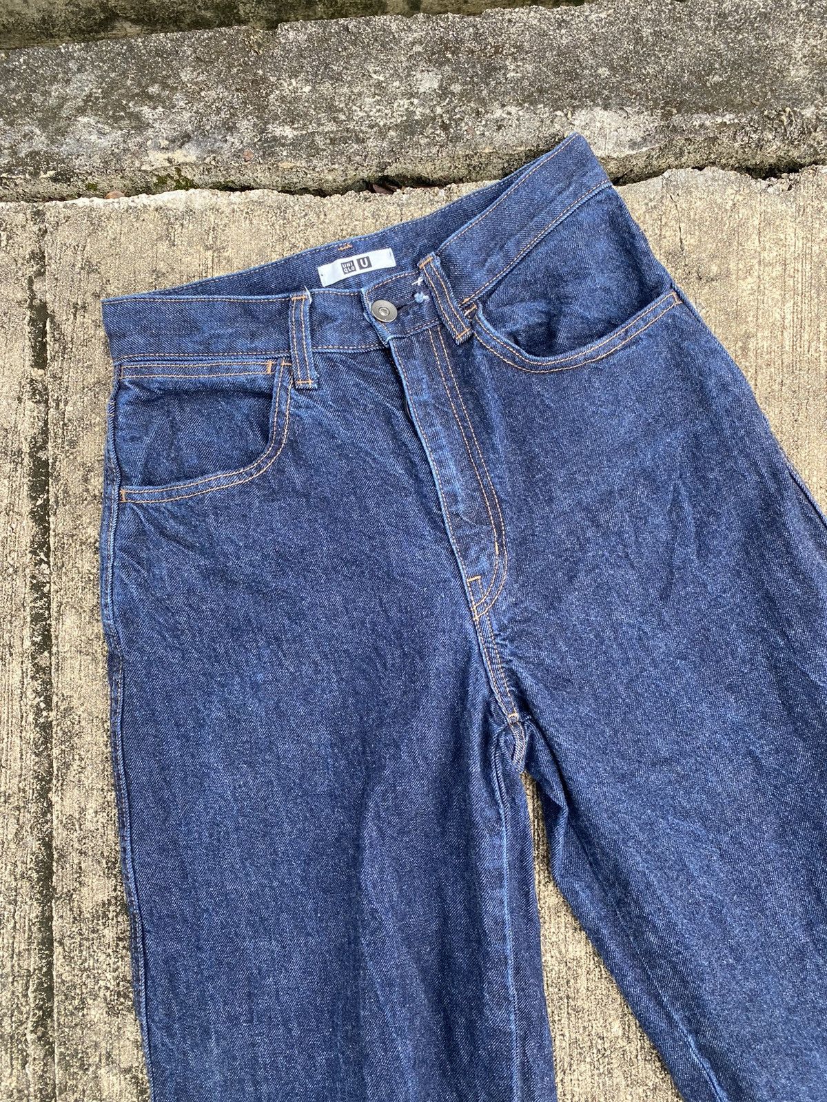 Lemaire × Uniqlo Uniqlo x Lemaire Japan Baggy Blue Denim Pants Jeans Size 25" / US 0 / IT 36 - 6 Thumbnail