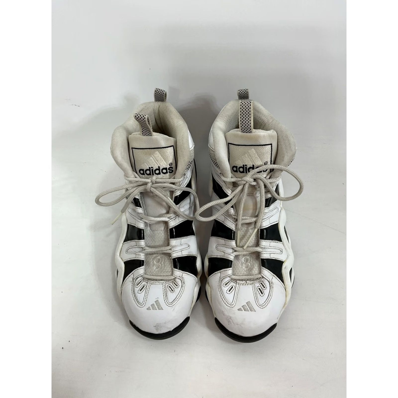 Adidas VINTAGE adidas Crazy 8 Kobe Bryant White Black 11.5 Mens Sneaker Mid Top Leather Cushioned Comfort 2005 Rare OG Stars Sports 809697 KB8 US Size 11.5 Size US 12 / EU 45 - 3 Thumbnail