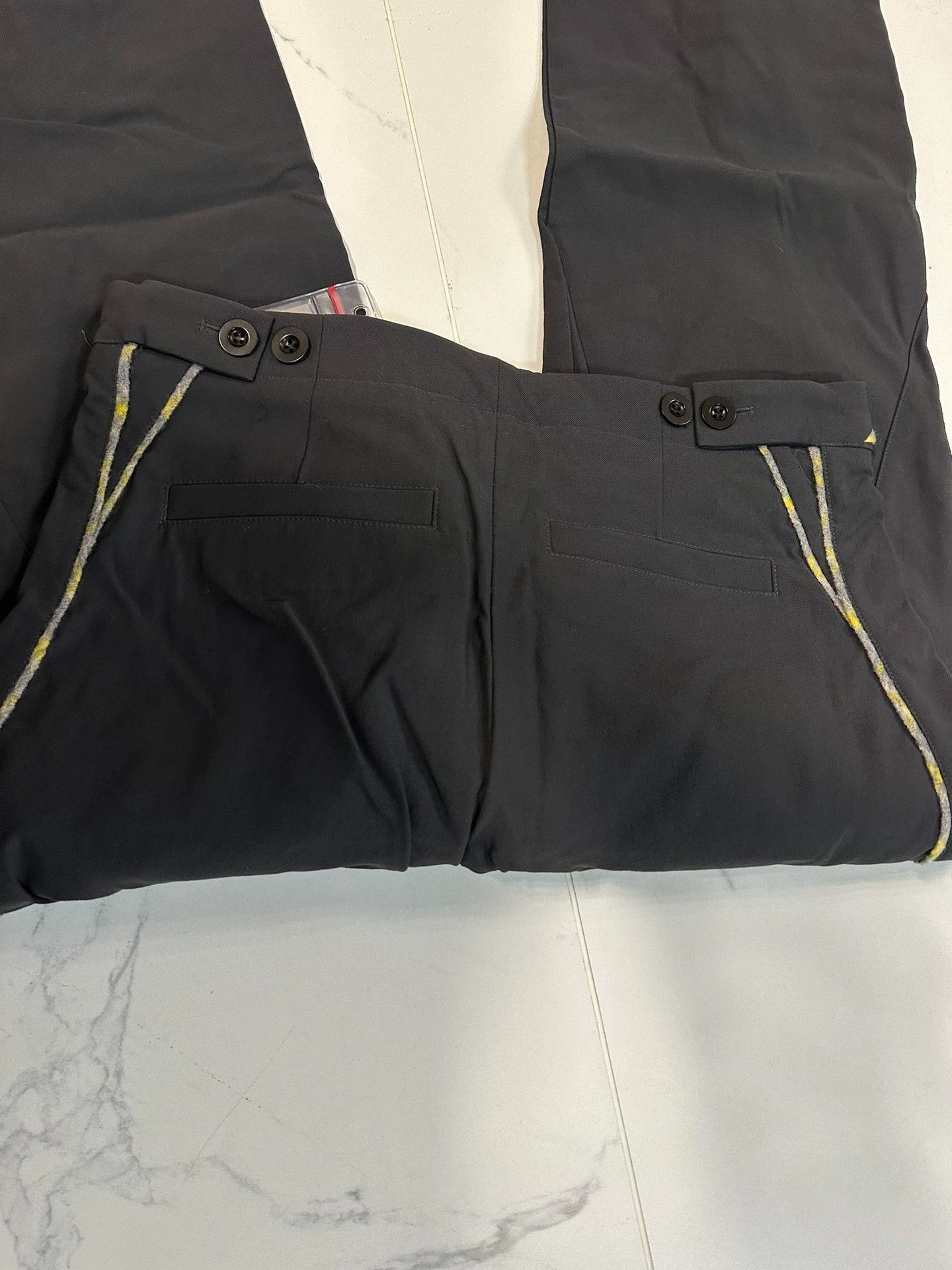 Kiko Kostadinov Black Casual Pants with Contrast Stitching - Size 34 Size US 34 / EU 50 - 1 Thumbnail