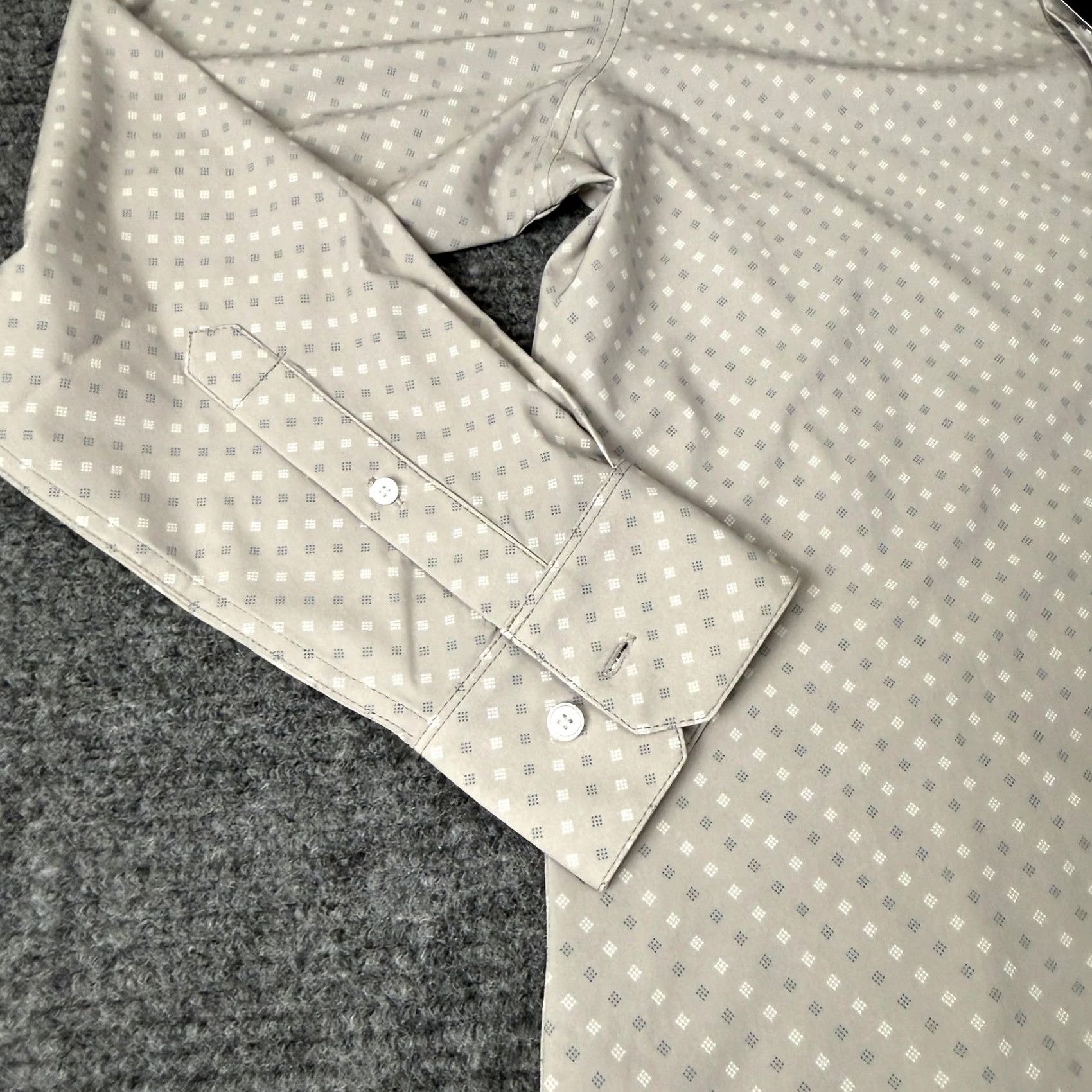 Mizzen+Main Mizzen+Main Leeward Shirt Mens Medium Beige Button Up Long Sleeve Size US M / EU 48-50 / 2 - 3 Thumbnail