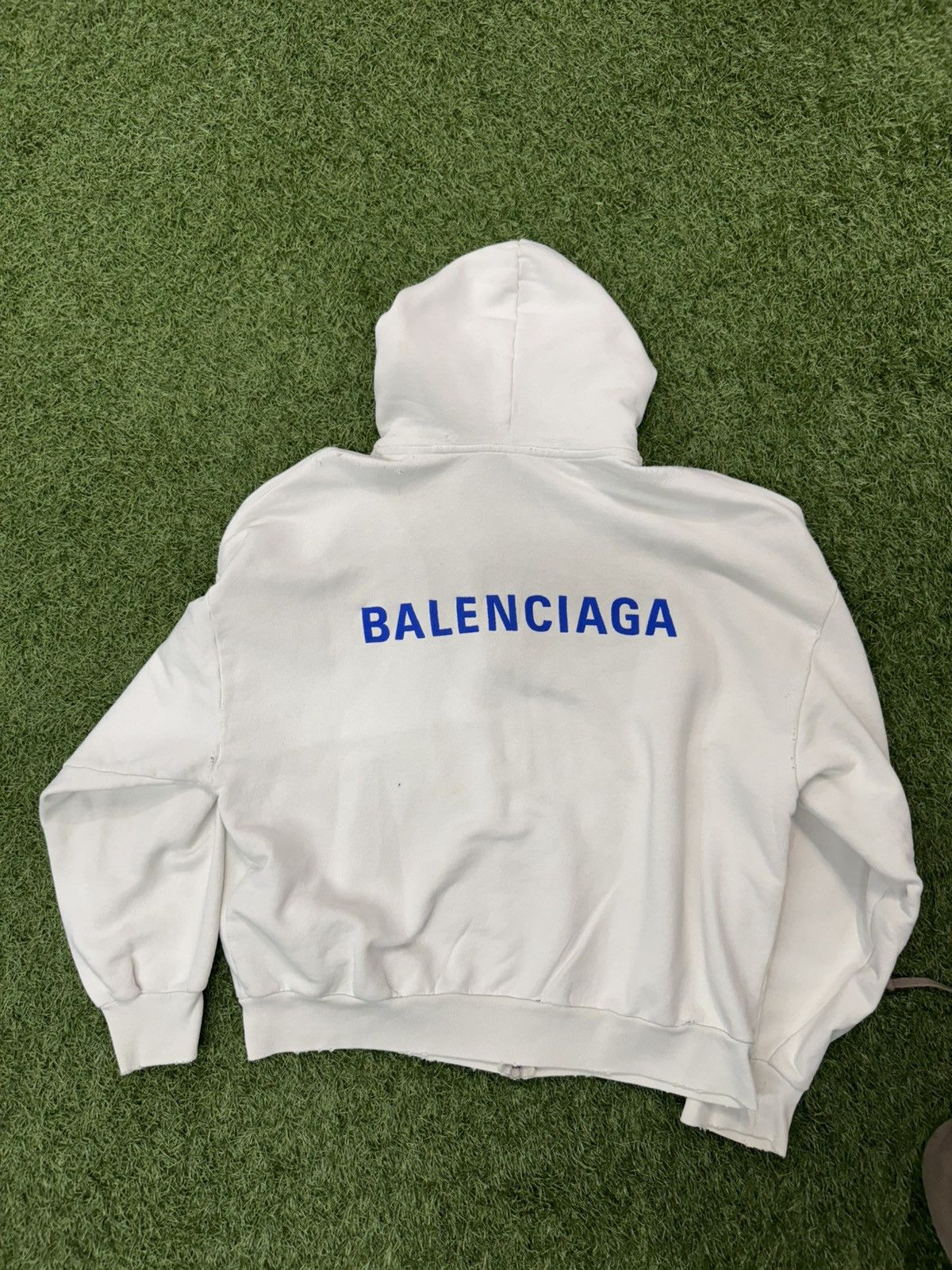 Balenciaga Balenciaga Logo Zip Up Hoodie Size US M / EU 48-50 / 2 - 2 Thumbnail